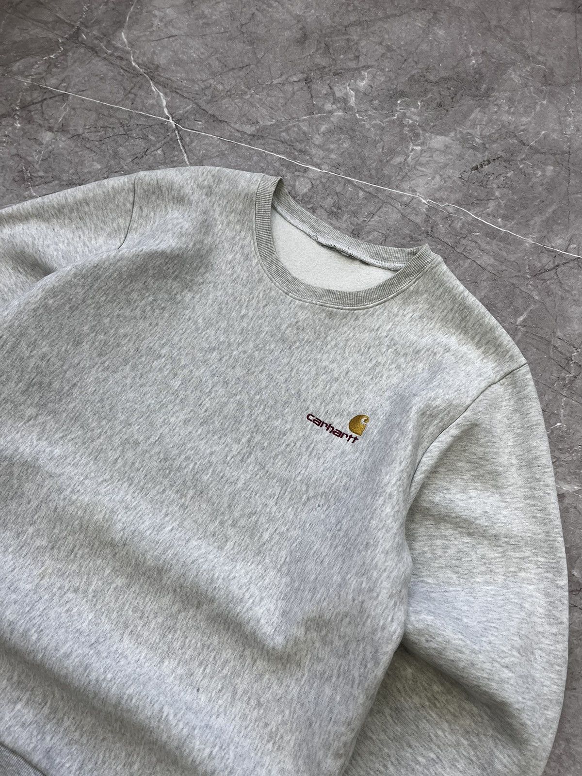 Carhartt × Vintage Vintage Carhartt Sweatshirt Work Wear Trashed 90s Y2K Size US M / EU 48-50 / 2 - 4 Thumbnail