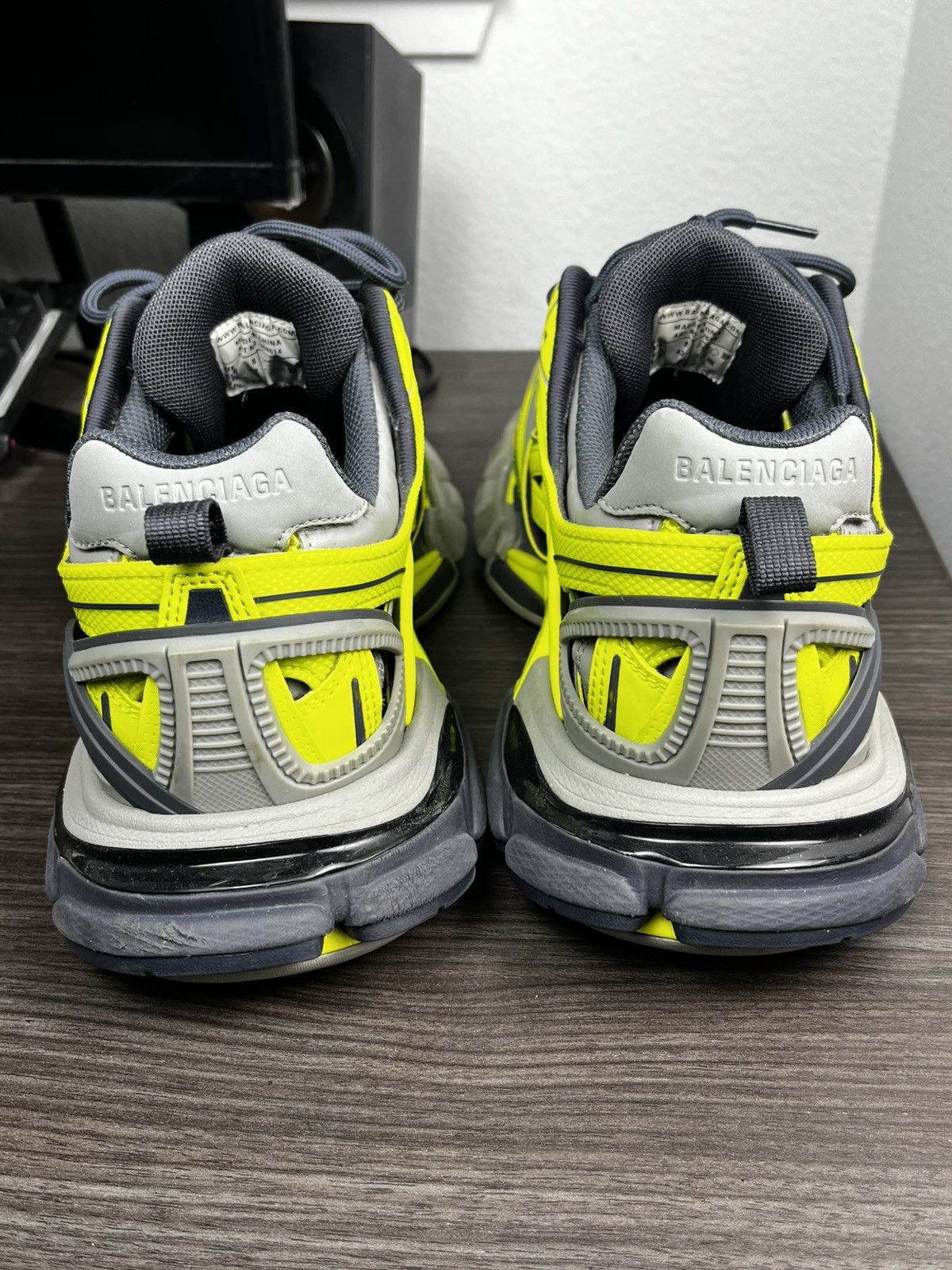 Balenciaga Balenciaga Track.2 Open Sneaker Yellow/ Grey EU 42 Size US 9 / EU 42 - 4 Thumbnail