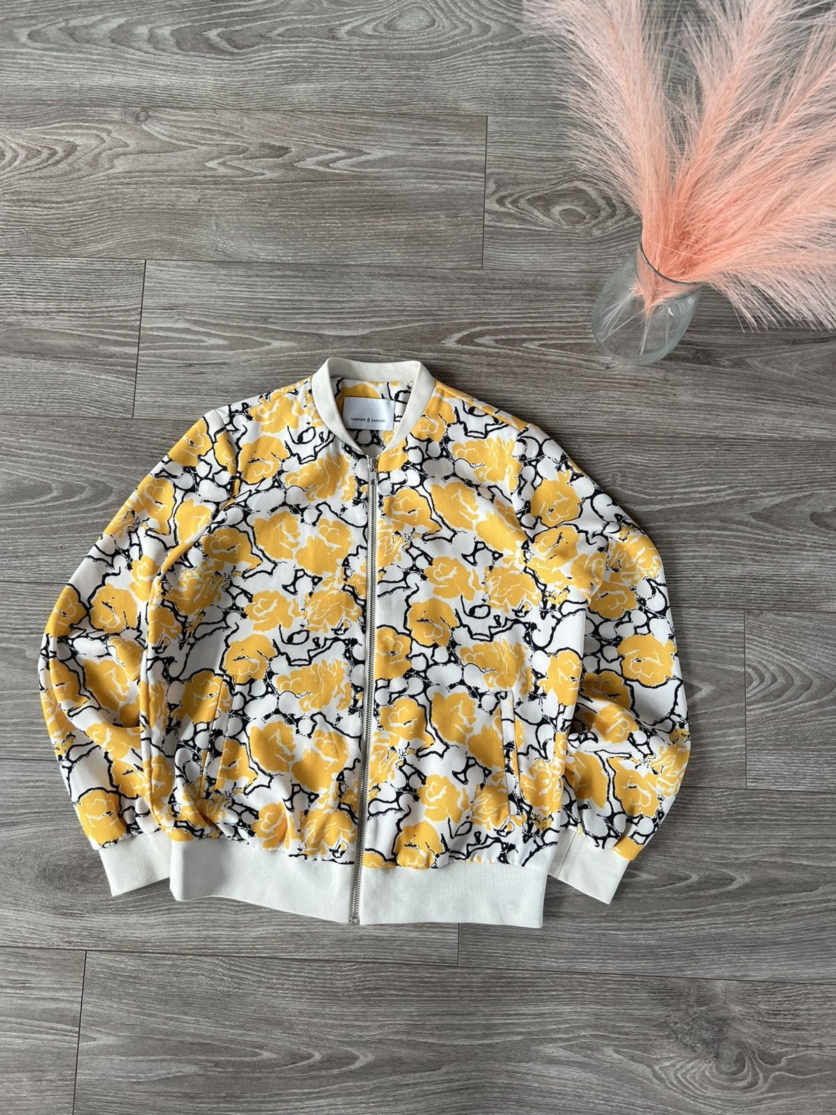 Samsoe Samsoe Samsoe Samsoe Overprinted Lite Weight Ykk Cara Cardigan Size XS / US 0-2 / IT 36-38 - 4 Thumbnail