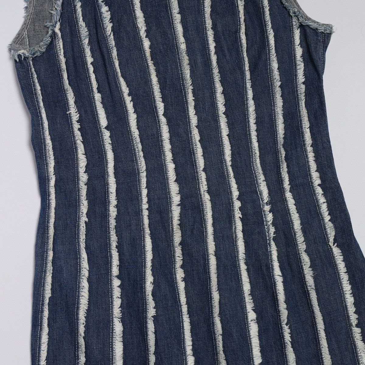 Jean Paul Gaultier Jean Paul Gaultier JPG Jeans Denim Raw Edge Fringe Dress Max Size M / US 6-8 / IT 42-44 - 9 Thumbnail