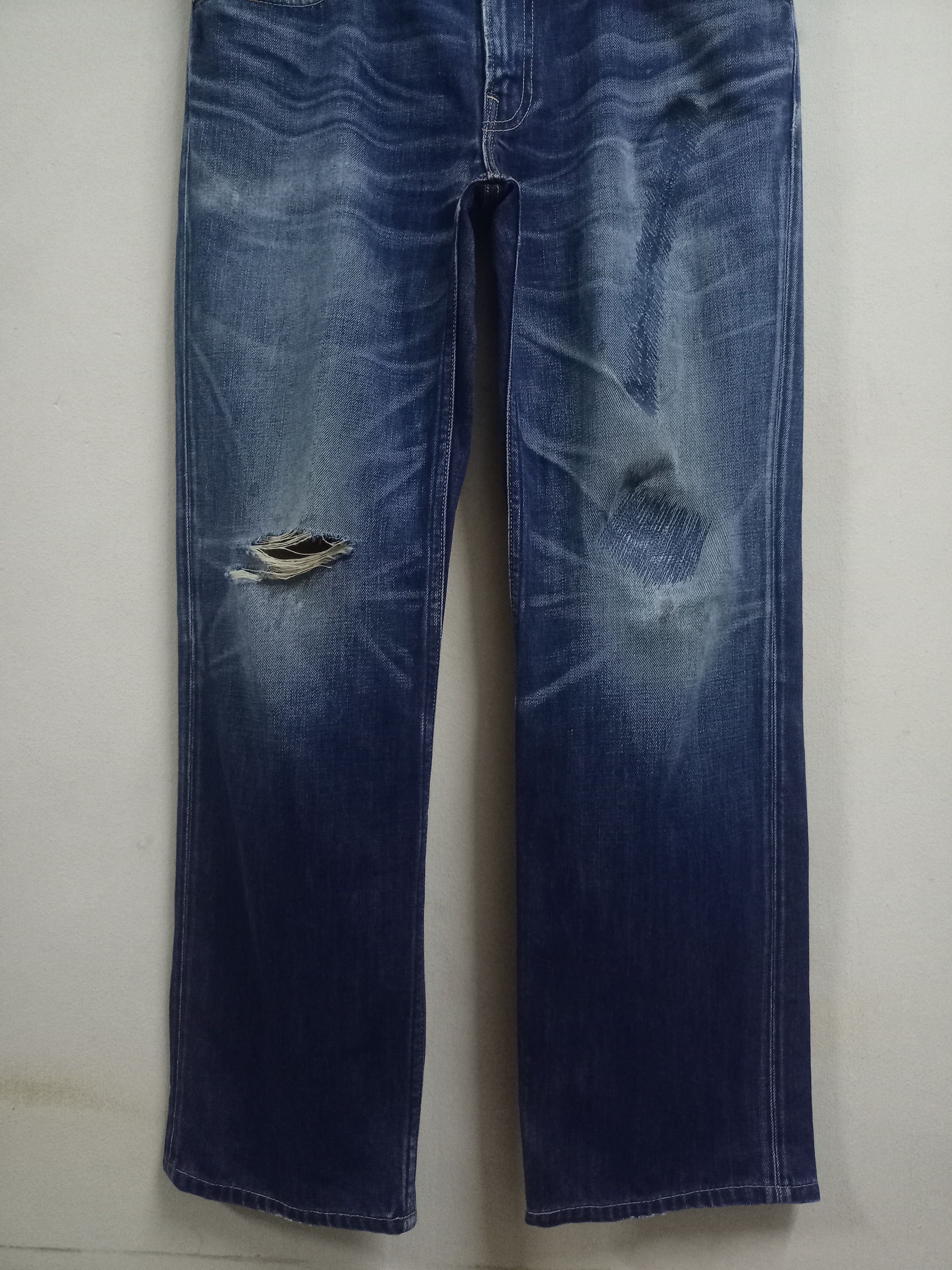 Levi's × Levi's Vintage Clothing Vintage 90s Levis 502 Blue Wash Distressed Baggy Jeans 34x29 Size US 34 / EU 50 - 5 Thumbnail