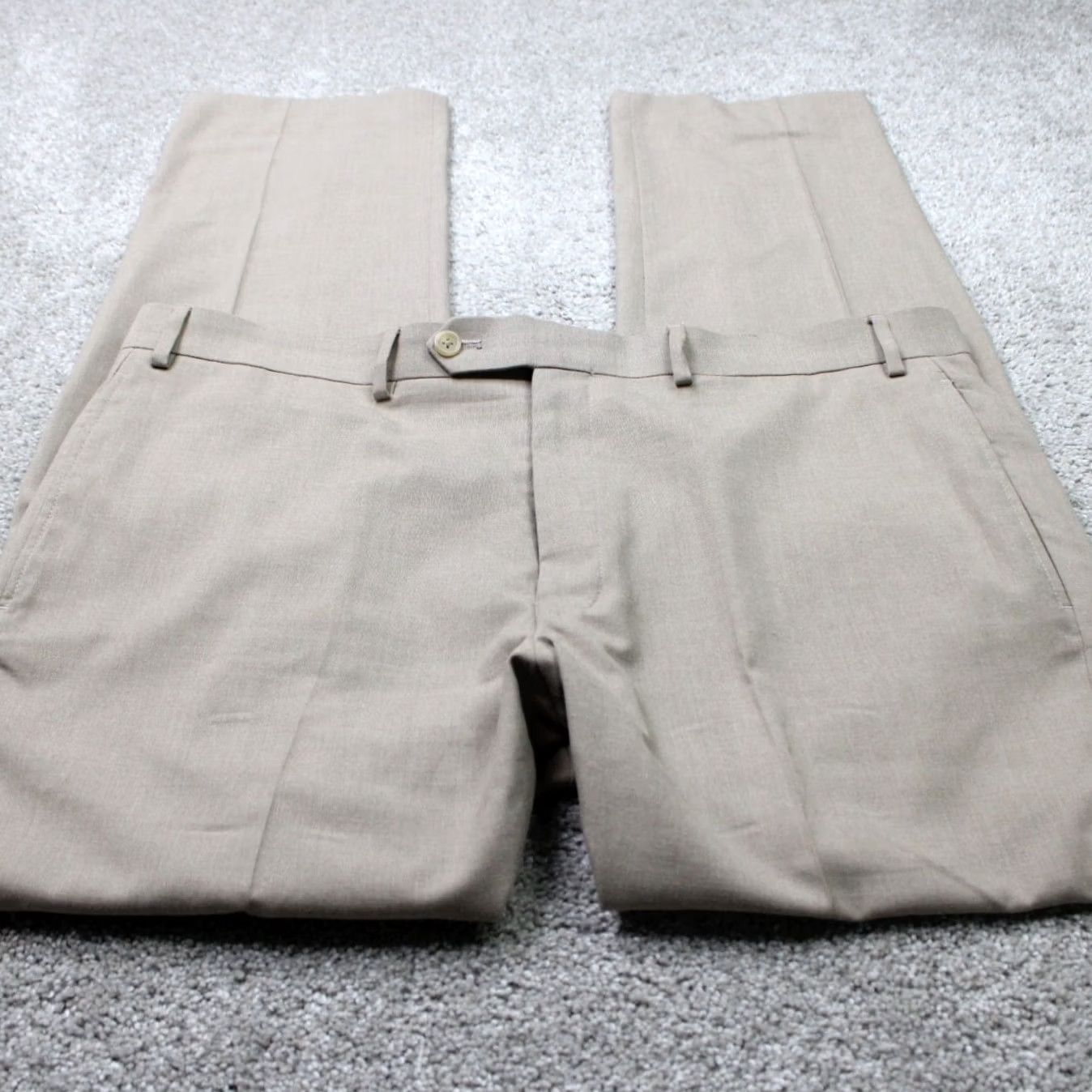 Ralph Lauren LAUREN Ralph Lauren Pants Mens 38x32 Beige Flat Front Polyester/Viscose Blend Dress Pants Size US 38 / EU 54 - 2 Thumbnail