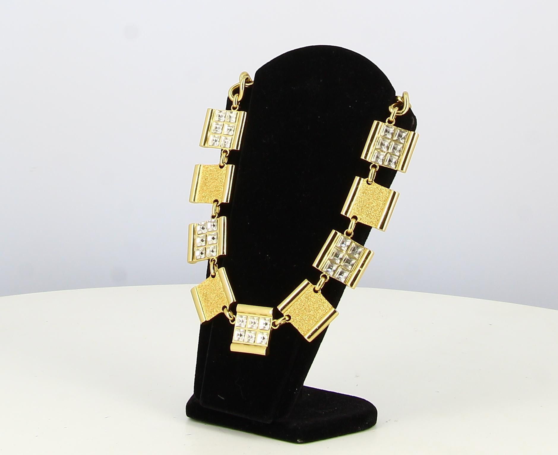 image of Vintage Emmanuel Ungaro Golden Necklace, Women's