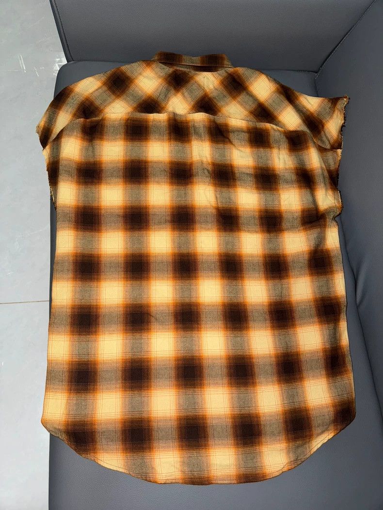 Fear of God Fear of God Yellow and brown plaid shoulder sleeveless shi Size US M / EU 48-50 / 2 - 2 Thumbnail