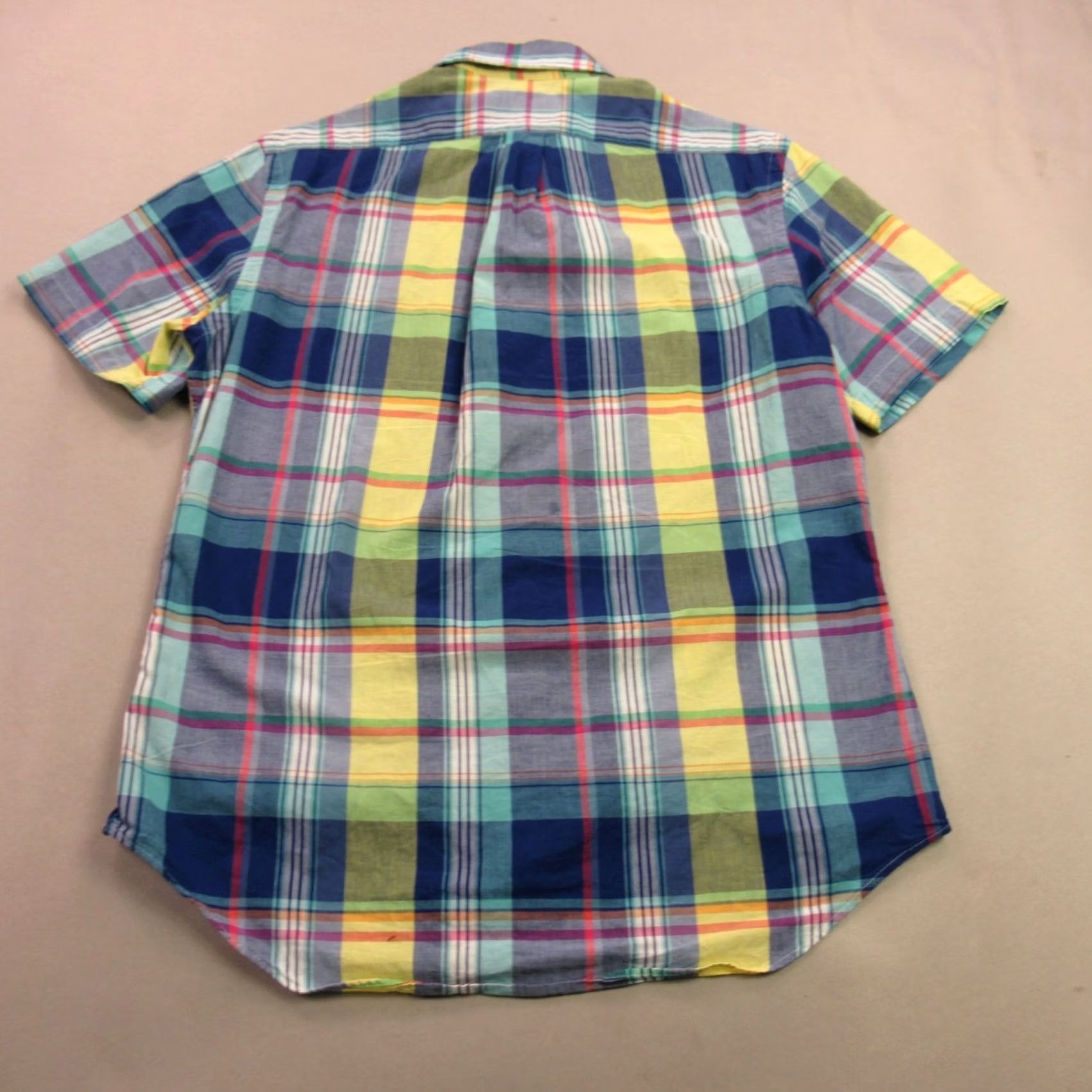 Polo Ralph Lauren Ralph Lauren Shirt Mens Medium Casual Plaid Button Front Short Sleeve Custom Fit Size US M / EU 48-50 / 2 - 6 Thumbnail