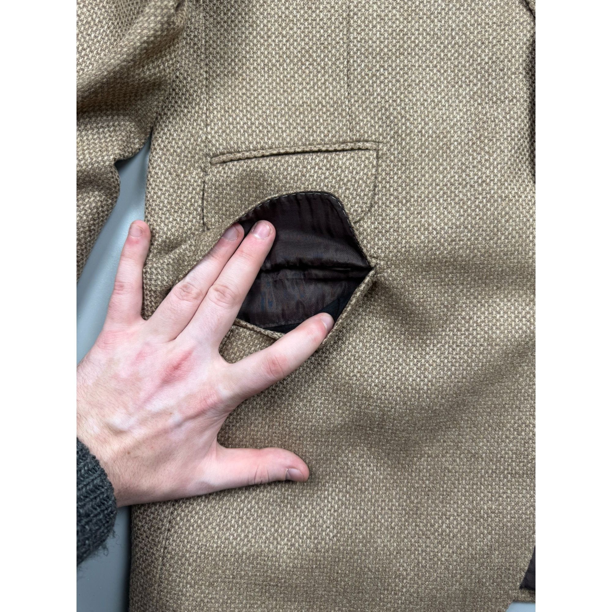 Loro Piana Pelikamo Zurich by Loro Piana 2 Button Wool Blazer (Y1252) Size 40R - 4 Thumbnail