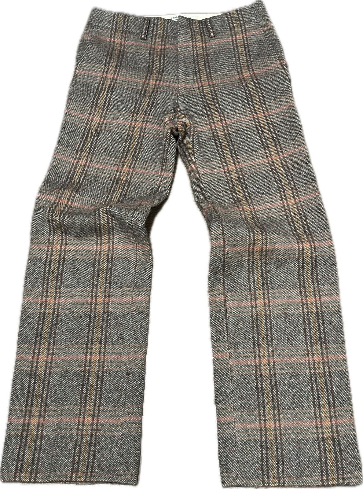 image of Comme Des Garcons x Junya Watanabe Ad 2000 Plaid Wool Pants, Men's (Size 29)