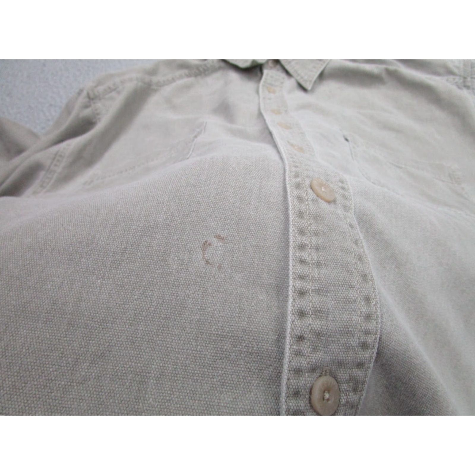 Levi's VINTAGE Levi's Canvas Shirt Men XL Beige Casual Workwear 90s Grunge Cowboy Size US XL / EU 56 / 4 - 6 Thumbnail