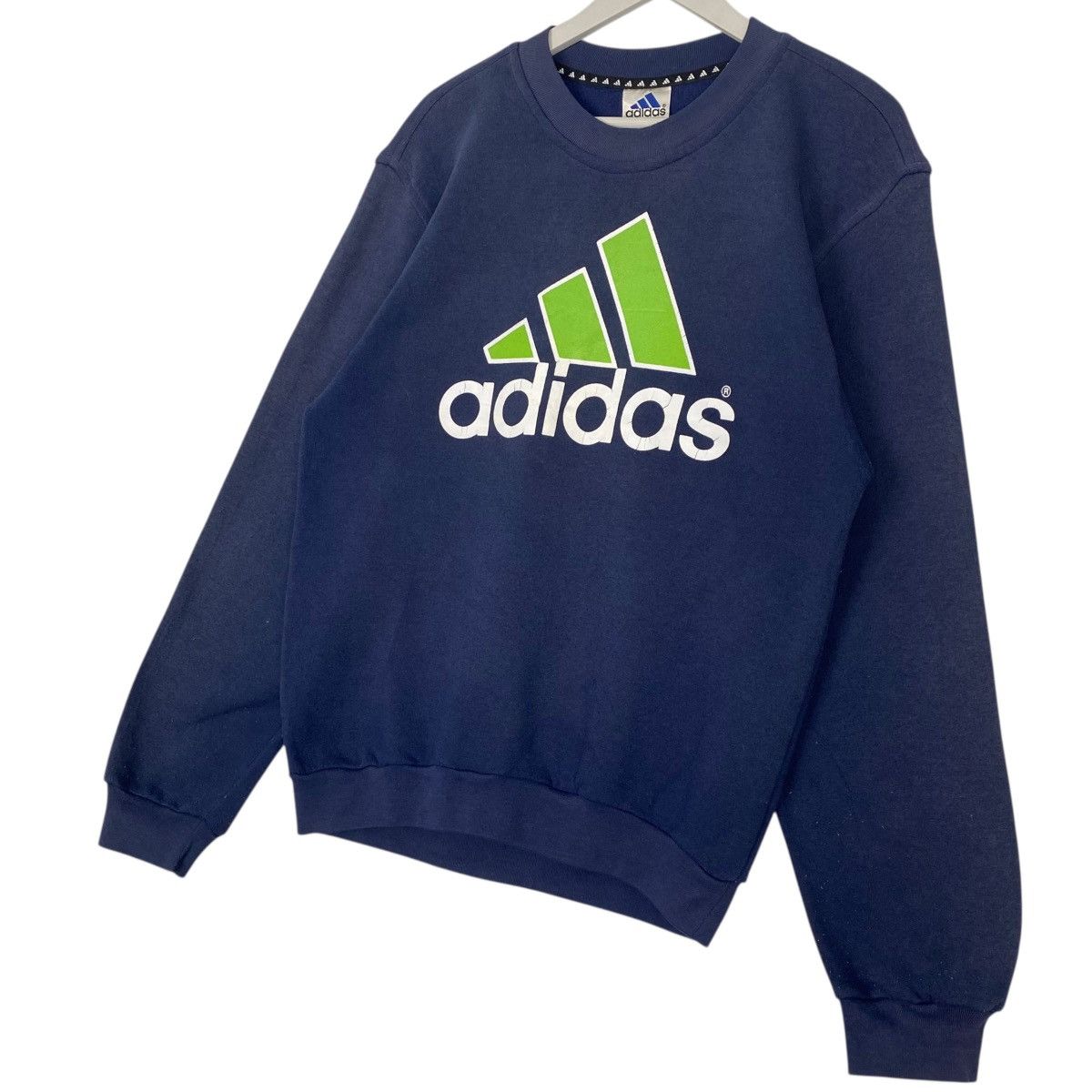 Other Vintage Adidas Printed Crewneck Sweatshirt NavyBlue Size M Size US M / EU 48-50 / 2 - 2 Thumbnail