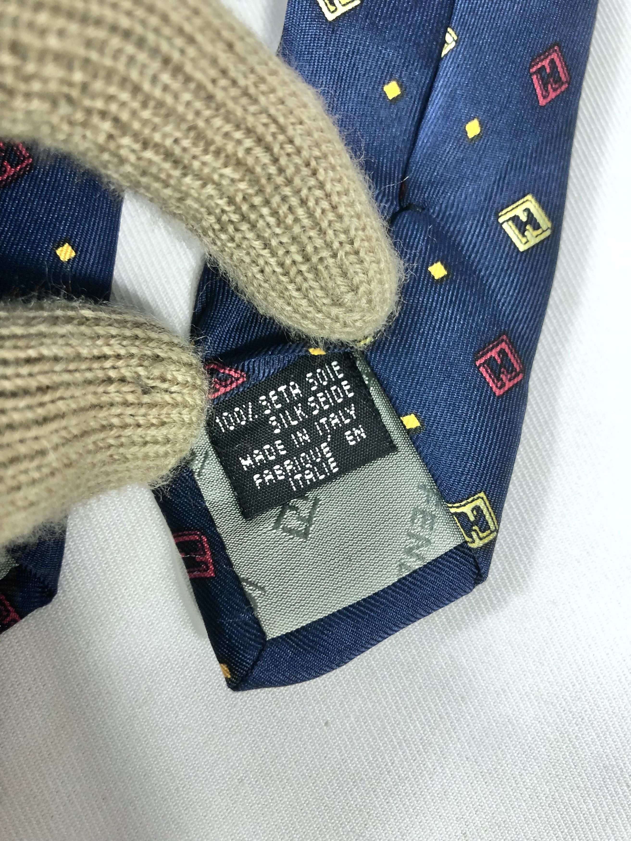 Fendi Rare Fendi Cravatte Monogram Silk Tie Made in Italy Size ONE SIZE - 7 Thumbnail