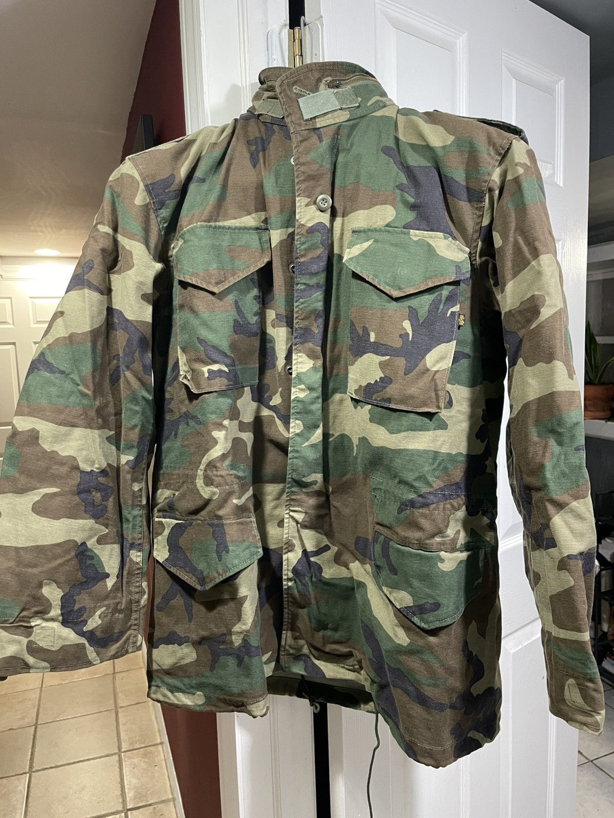Alpha Industries Woodland Camo M65 Cold Weather Field Jacket Size US M / EU 48-50 / 2 - 1 Thumbnail
