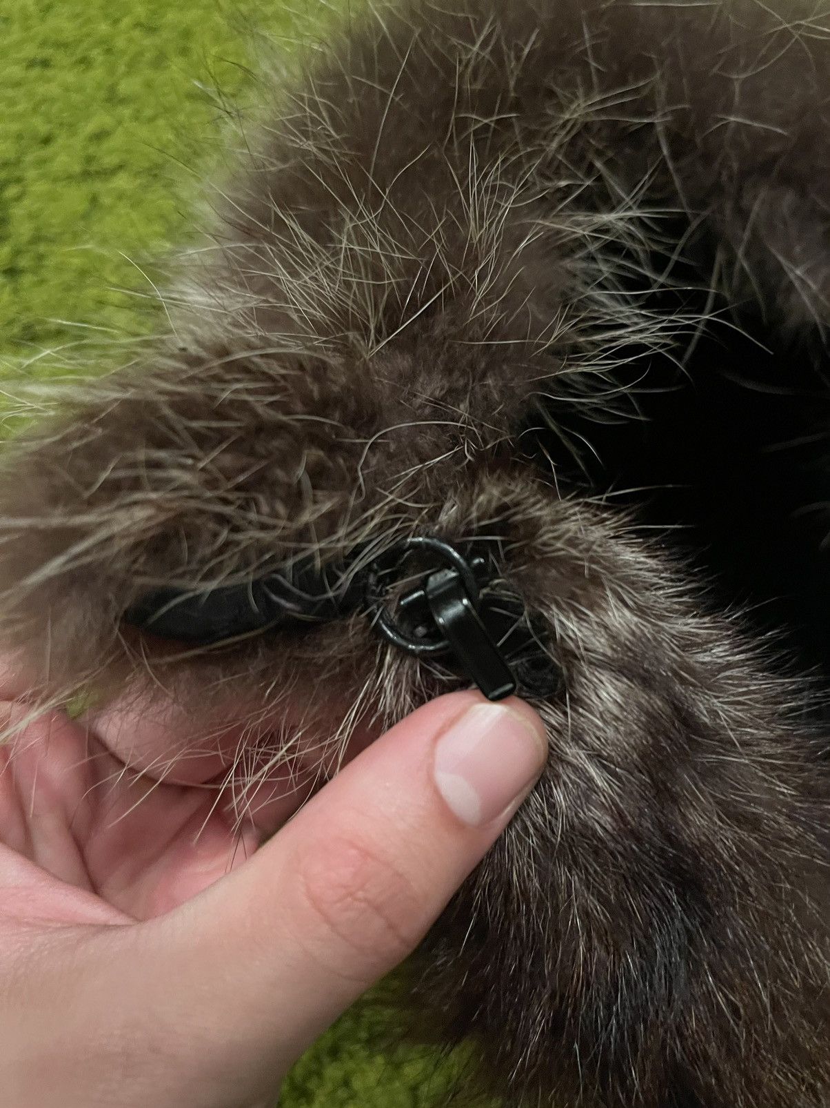 Designer × Vintage Real Fur fuzzy Ushanka trapper checker hat Y2K Size ONE SIZE - 11 Thumbnail