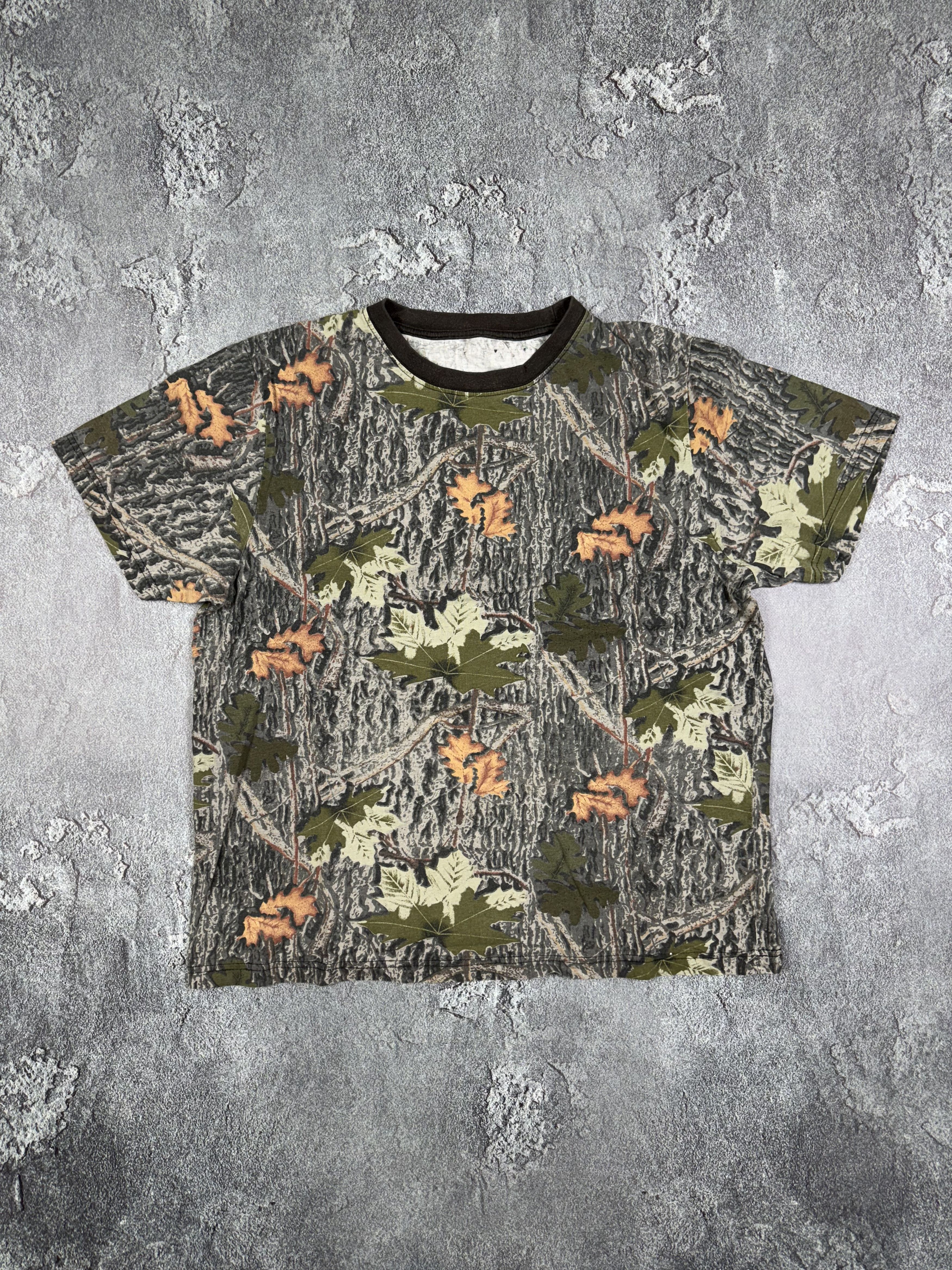 If Six Was Nine Realtree Khaki Leaves Baggy T-Shirt Tee Size XL Y2K 2000s Size US XL / EU 56 / 4 - 1 Thumbnail
