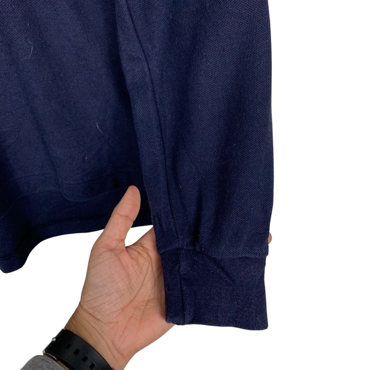 Polo Ralph Lauren 90s POLO RALPH LAUREN Navy Long Sleeve Polo Shirt #2851-C128 Size US L / EU 52-54 / 3 - 9 Thumbnail