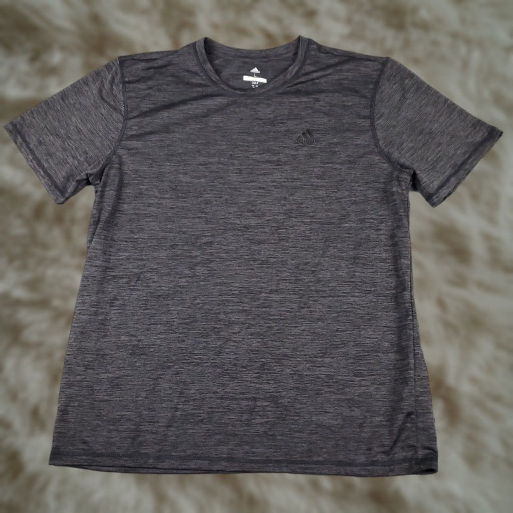 Adidas Adidas T Shirt Mens Size Large Gray Active Gym Work Out Short Sleeve Size US L / EU 52-54 / 3 - 1 Thumbnail