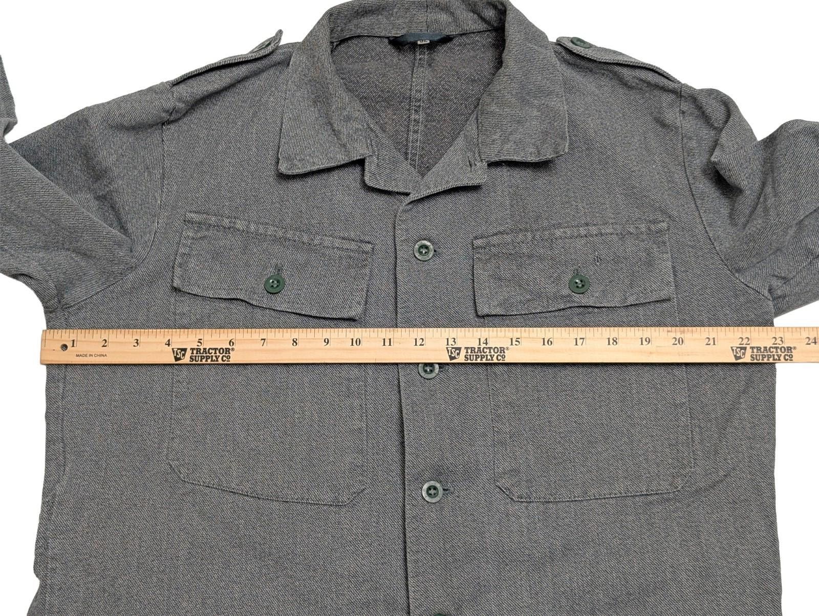 Vintage Swiss Army Denim Twill Work Shirt Shacket Size 52 - Medium Size US L / EU 52-54 / 3 - 3 Thumbnail