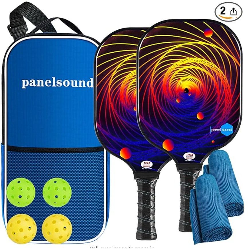 The Unbranded Brand USAPA Approved Fiberglass Pickleball Set,4 Balls, Bag Size ONE SIZE - 1 Thumbnail