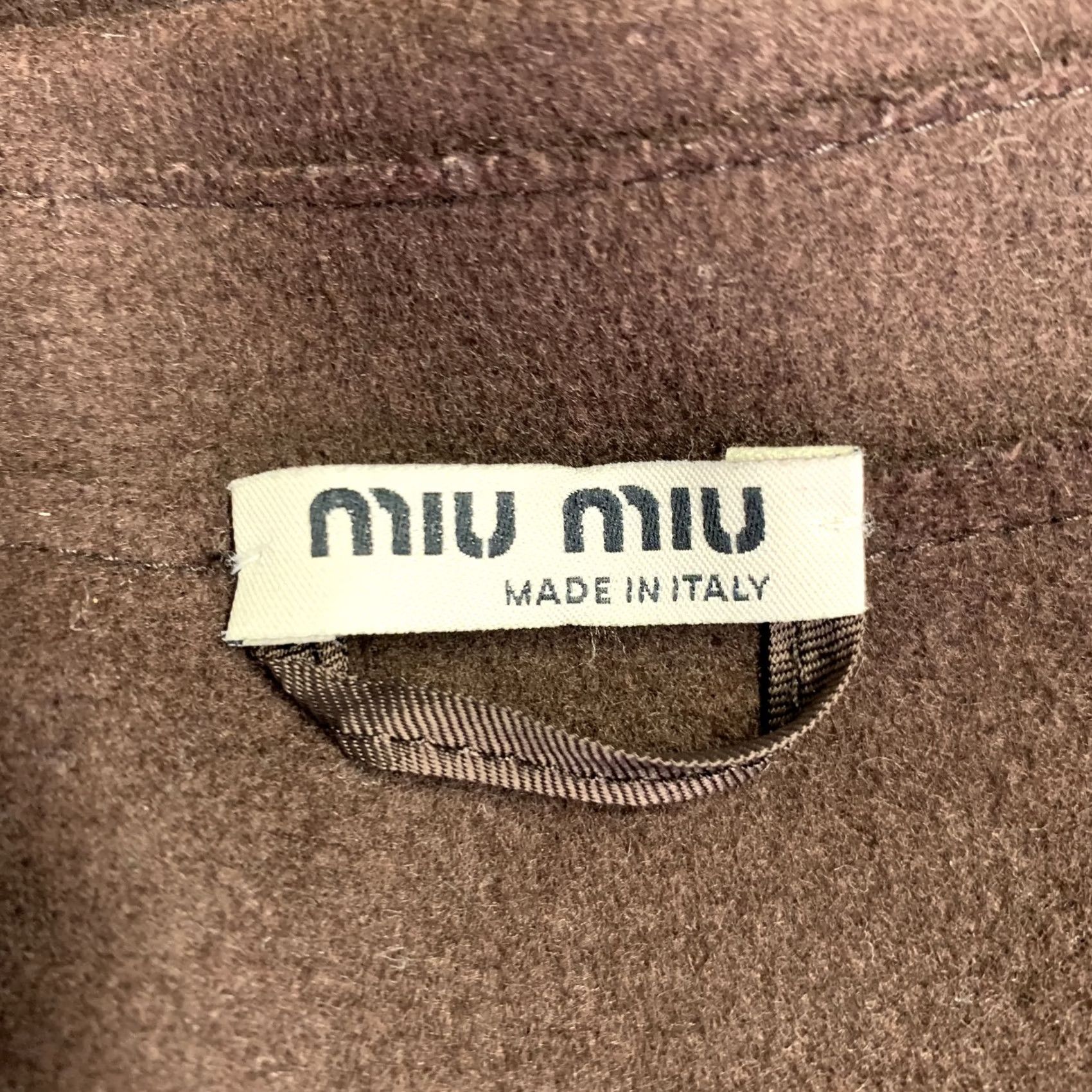Miu Miu MIU MIU Brown Wool Nylon Pleated Skirt Suit, Size 8, Womens, IT 44, Outfits/Set, Italy, Adult, Skirt Suit Size 30" / US 8 / IT 44 - 7 Thumbnail