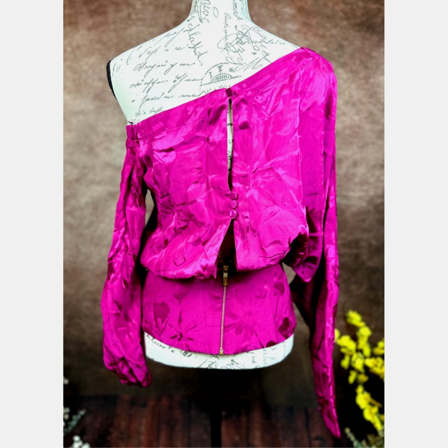 Other Silvia Tcherassi Sirmione Blouse Mulberry Floral XS Size XS / US 0-2 / IT 36-38 - 12 Thumbnail