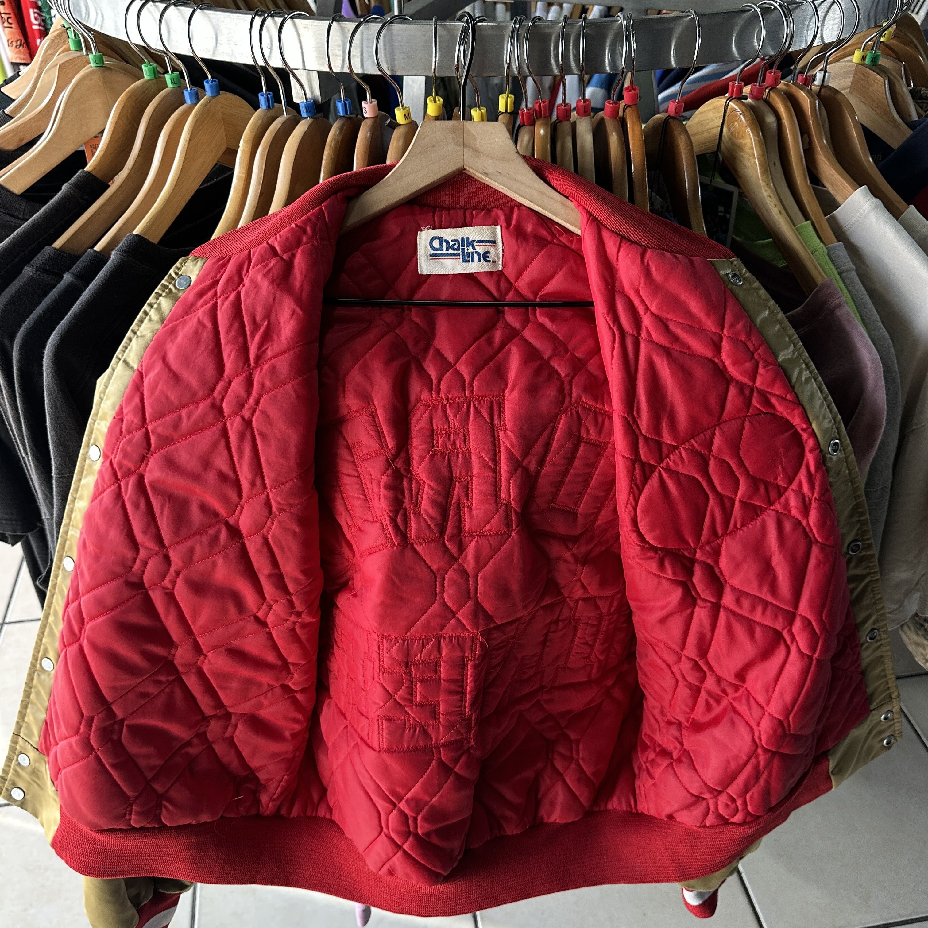 Chalk Line Vtg Chalk Line San Francisco Satin Bomber Jacket Spellout Size US M / EU 48-50 / 2 - 10 Thumbnail