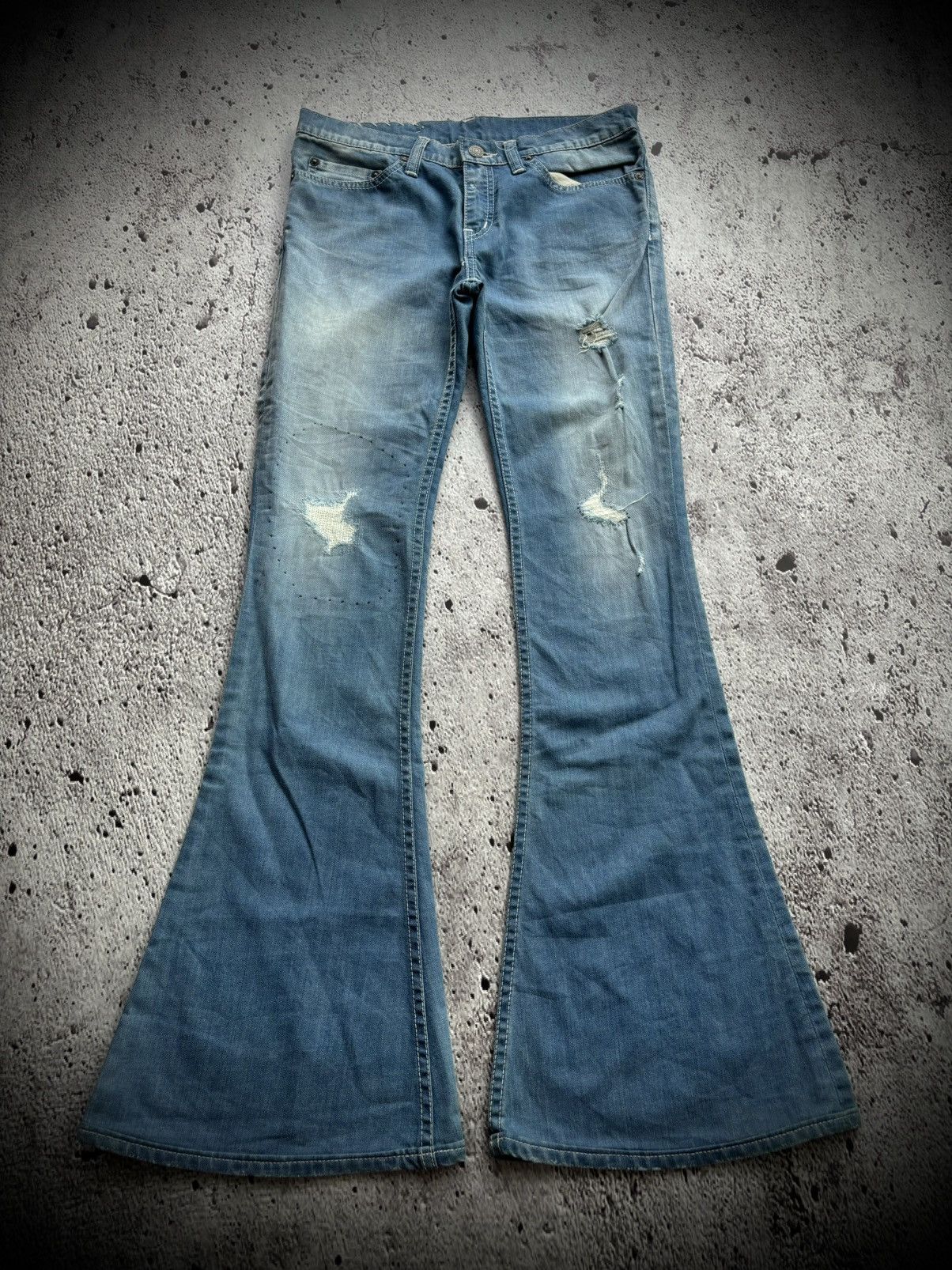 Tornado Mart Japanese Flare jeans ca r.h Vintage jeans Size 29" - 1 Thumbnail