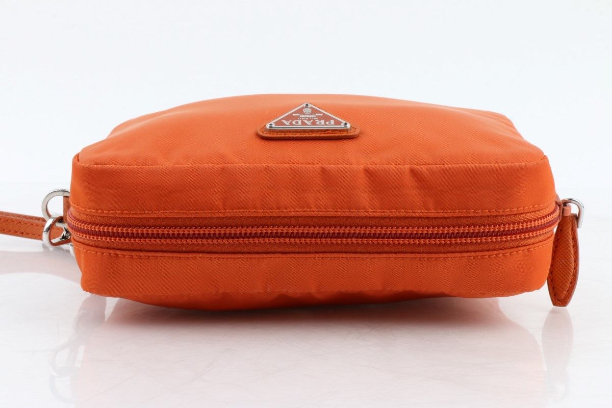 Prada o1srvl11e0624 Size: OS / Cosmetic Pouch in Orange Size ONE SIZE - 4 Thumbnail