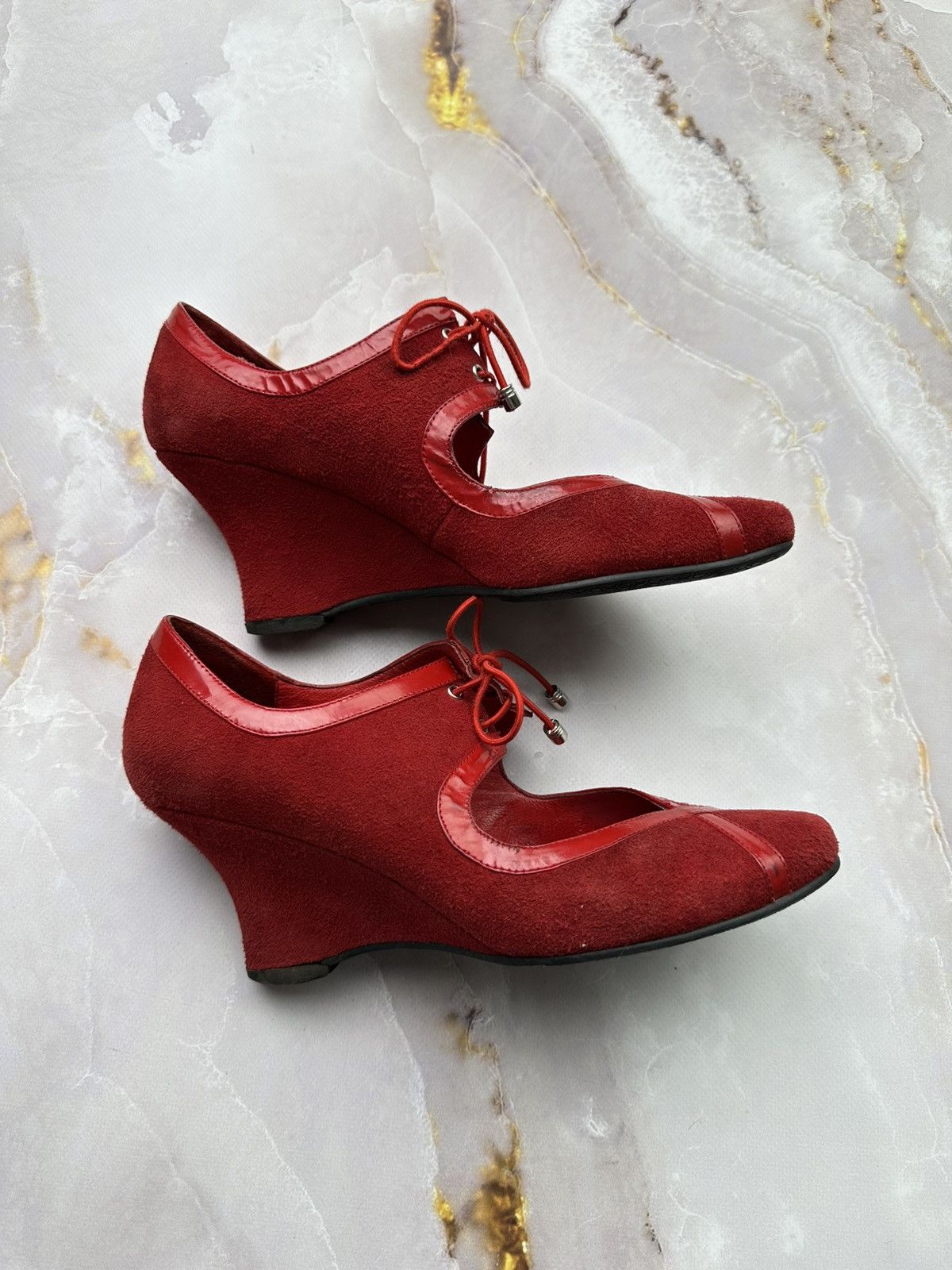 Japanese Brand Vintage Suede Platform Shoes Size US 8 / IT 38 - 9 Thumbnail