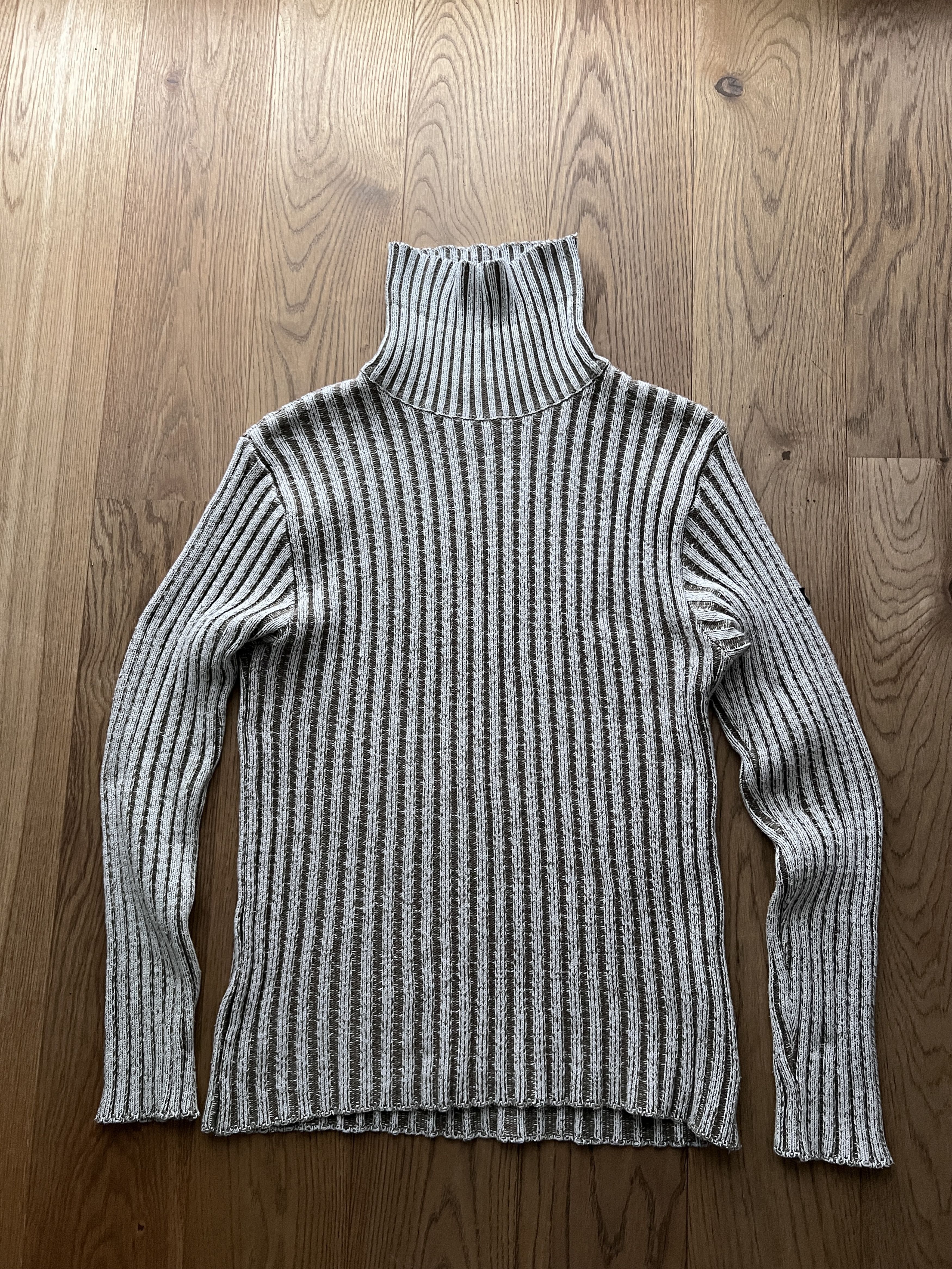 Diesel VTG 90s y2k opium japanese ribbed knit turtleneck sweater Size US M / EU 48-50 / 2 - 9 Thumbnail