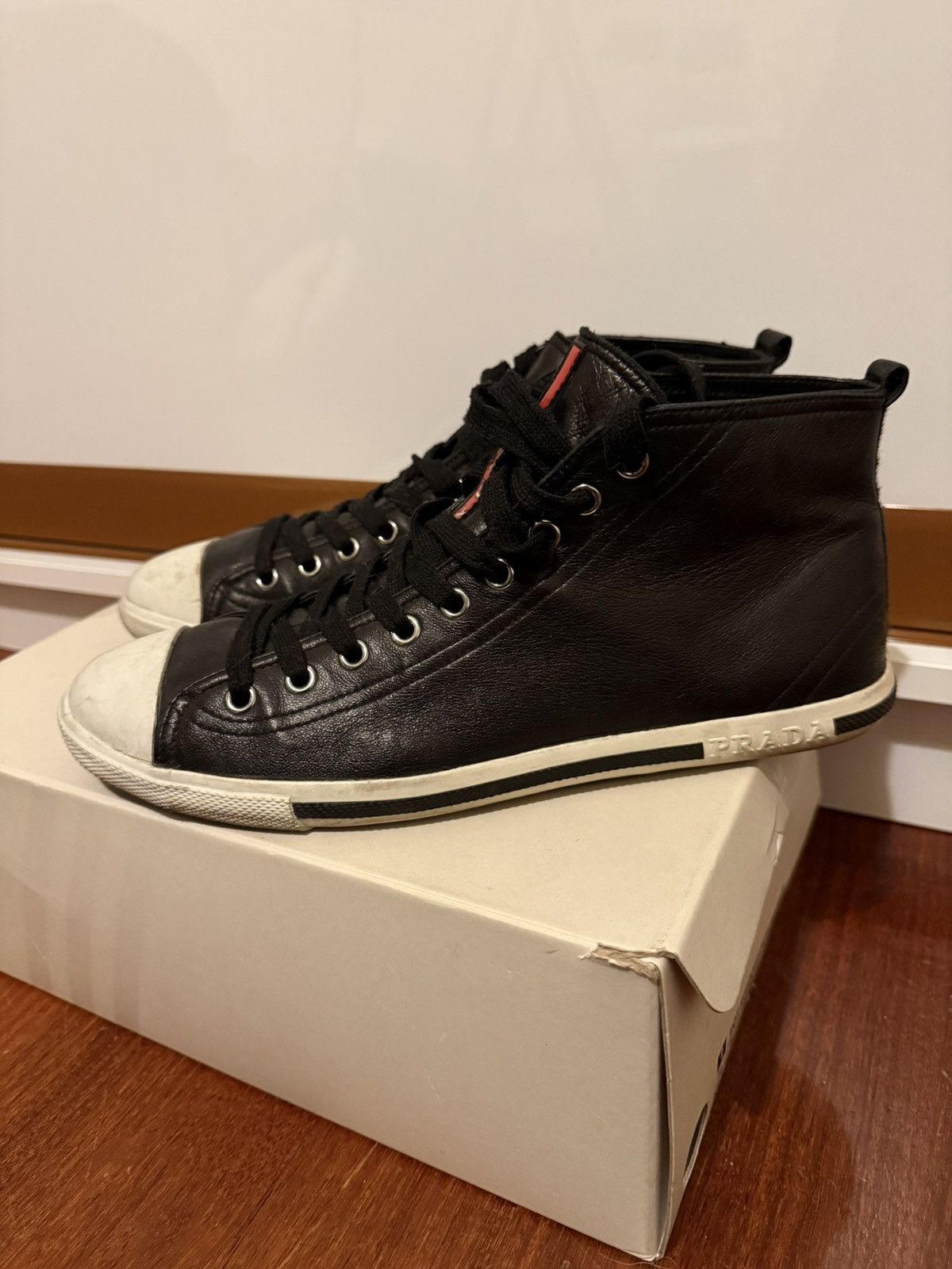 Prada Prada high top sneakers Size US 9.5 / EU 42-43 - 2 Thumbnail