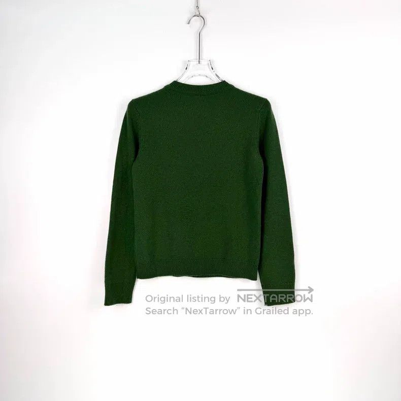 Hermes Hermes Green Large Logo Cashmere Sweater Size XS / US 0-2 / IT 36-38 - 4 Thumbnail