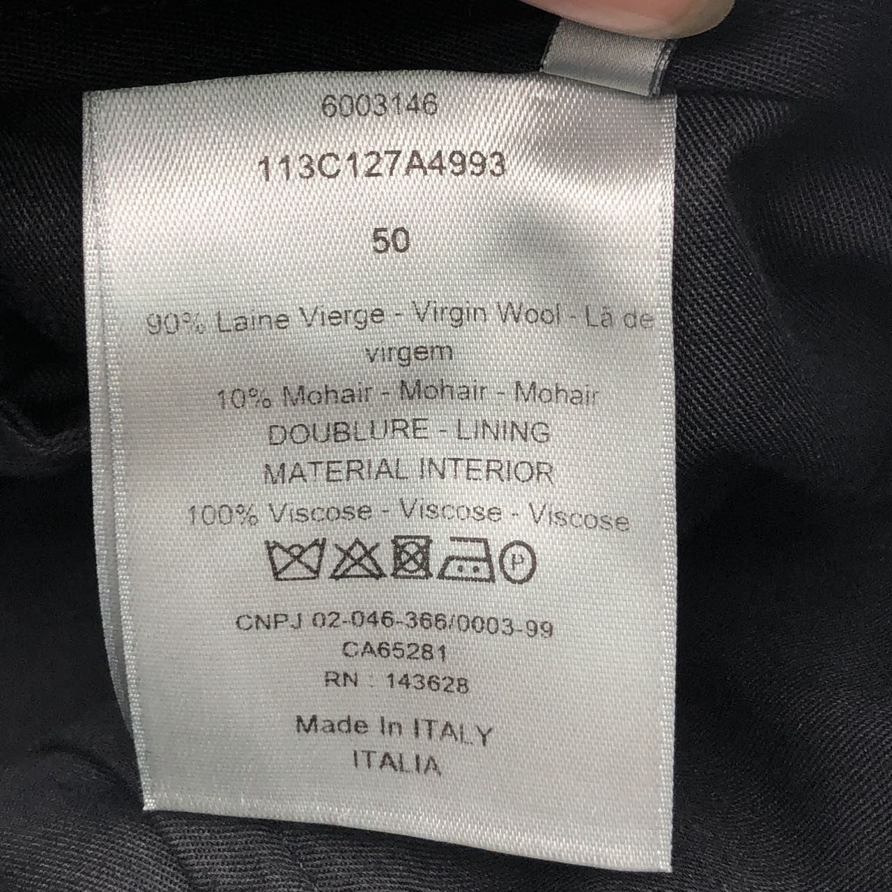 Dior Dior Solid Cuffed Straight Suit Pants K26WX Size US 36 / EU 52 - 7 Thumbnail