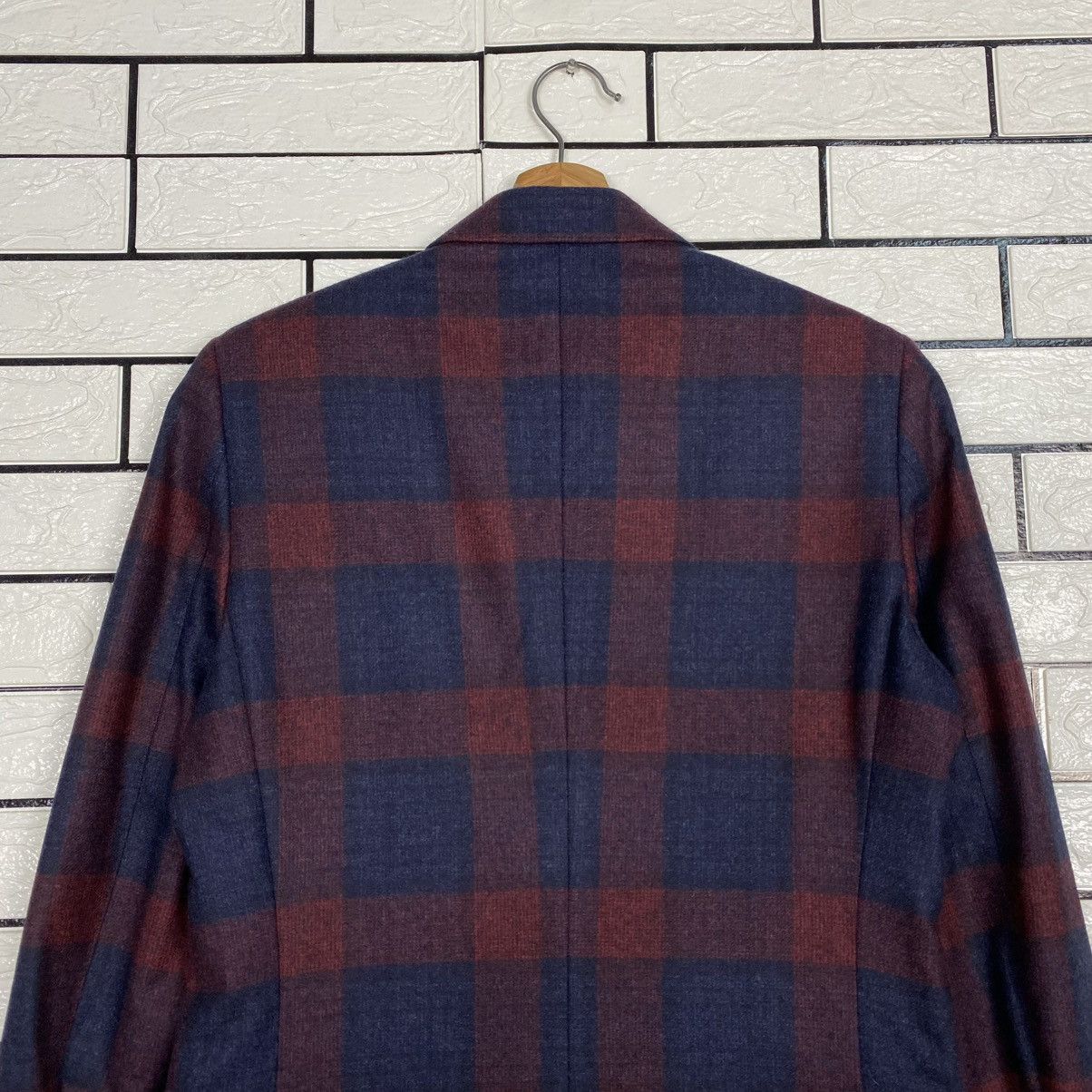 Gucci 🔥VINTAGE COATS JACKET GUCCI TARTAN DESIGN DOUBLE BREAST Size US S / EU 44-46 / 1 - 9 Thumbnail