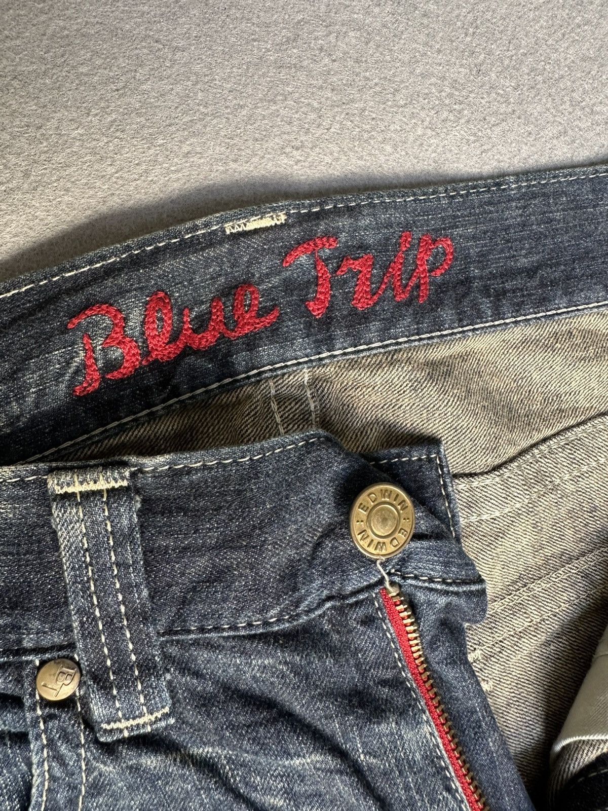 Japanese Brand FLARE Edwin Blue Trip Denim Size US 32 / EU 48 - 20 Thumbnail