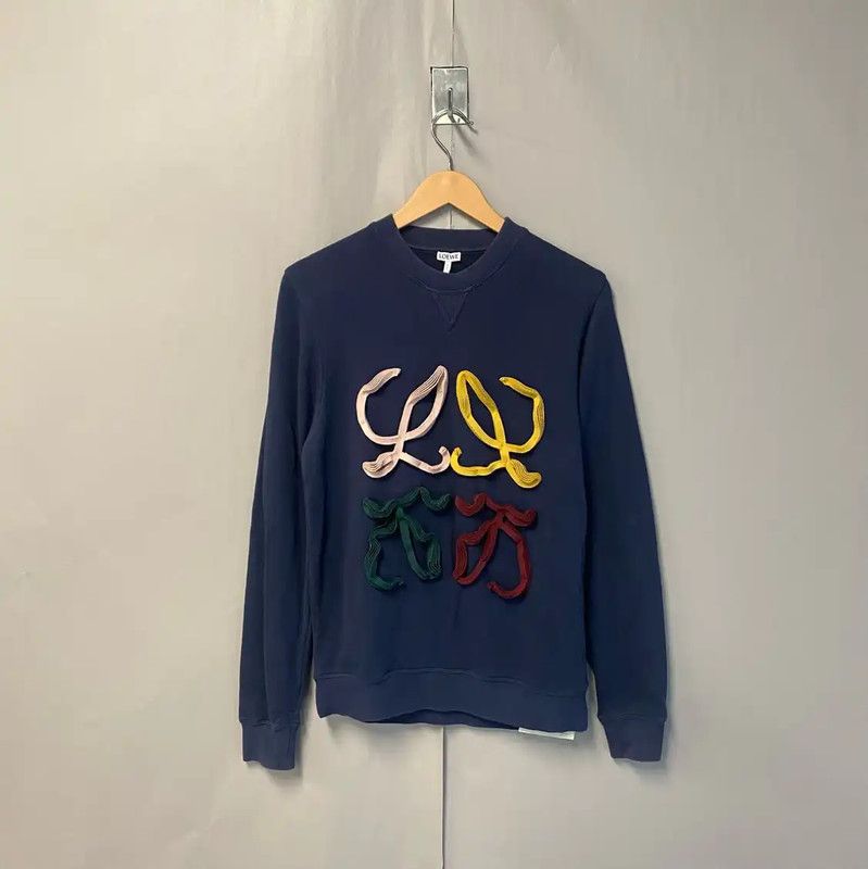 Loewe Loewe Black Cotton Men's Sweatshirt 0089 Size US S / EU 44-46 / 1 - 1 Thumbnail