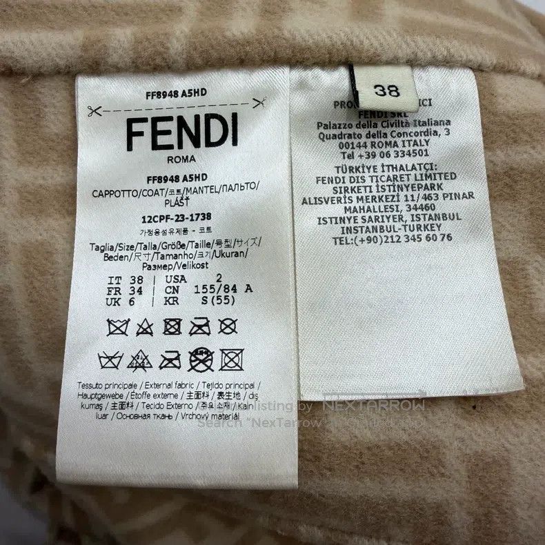Fendi Fendi Khaki pocket mink wool coat Size XS / US 0-2 / IT 36-38 - 6 Thumbnail