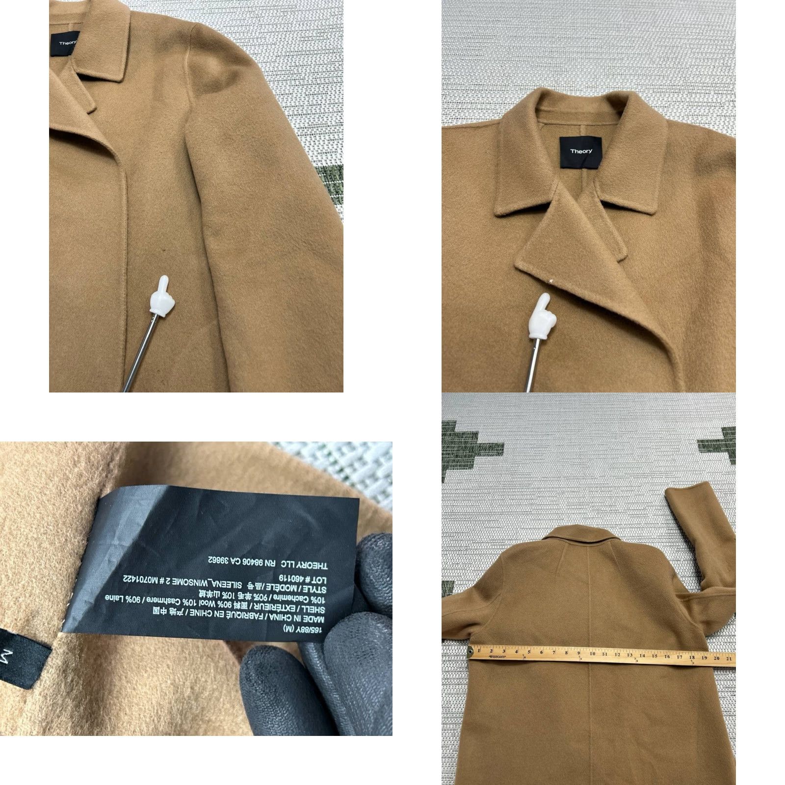 Theory Theory Womens Medium Brown Cashmere Knit Open Front Sweater MV? Size M / US 6-8 / IT 42-44 - 8 Thumbnail