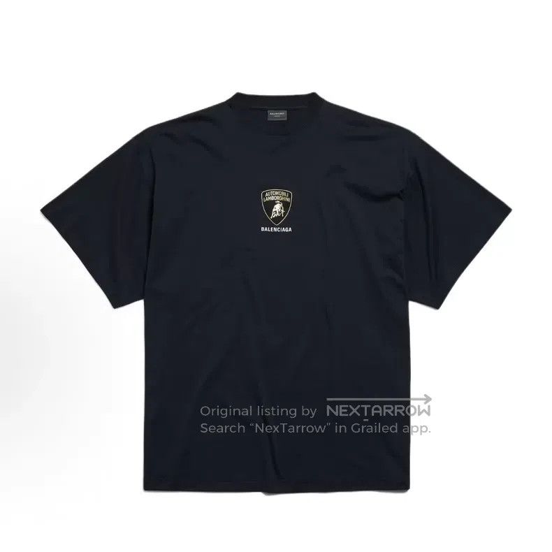 Balenciaga Balenciaga Car logo printed round neck short-sleeved Size US L / EU 52-54 / 3 - 6 Thumbnail