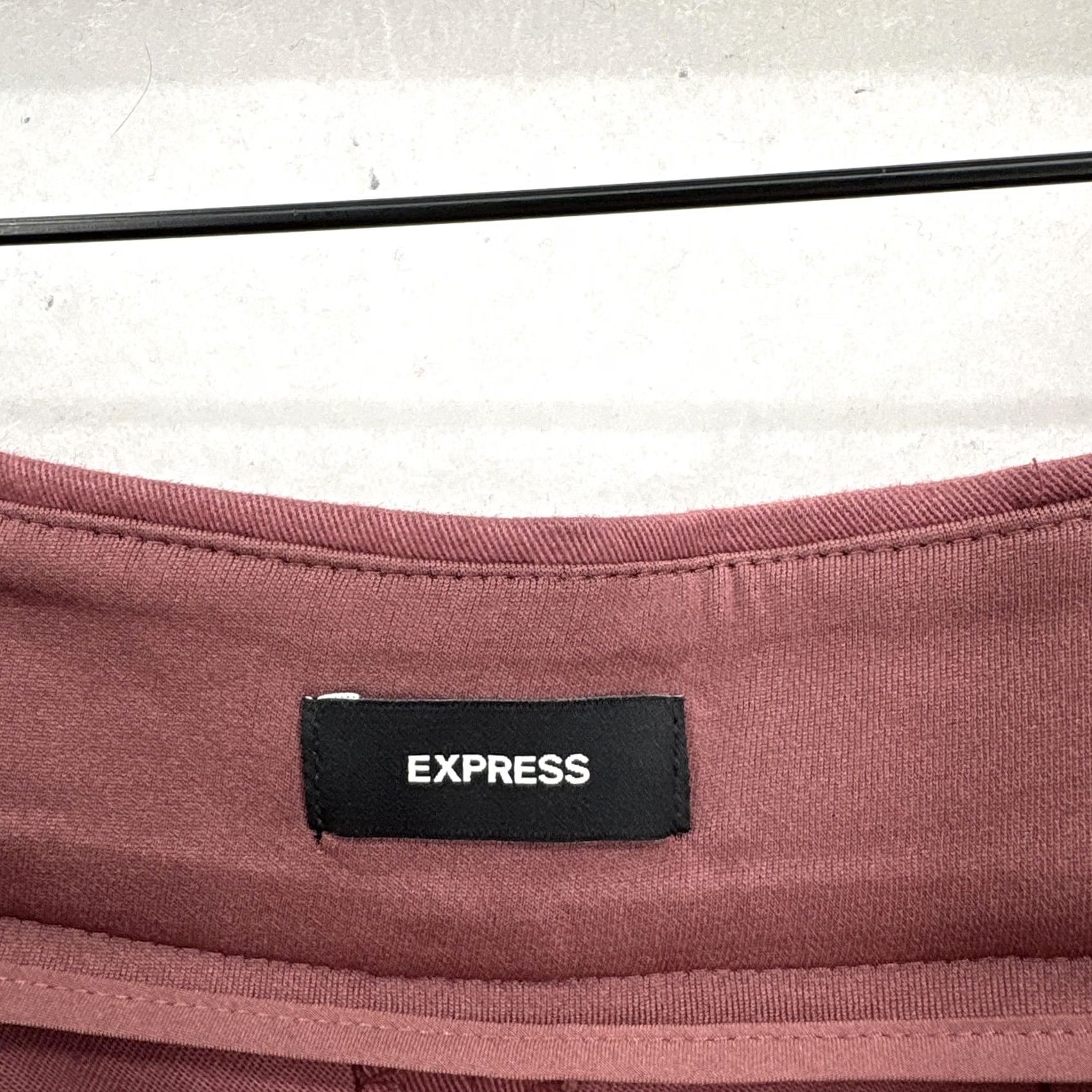 Express Express Pants Womens 2 Pink High Rise Utility Wide Crop Cotton Twill Barrell Leg Size 26" / US 2 / IT 38 - 5 Thumbnail