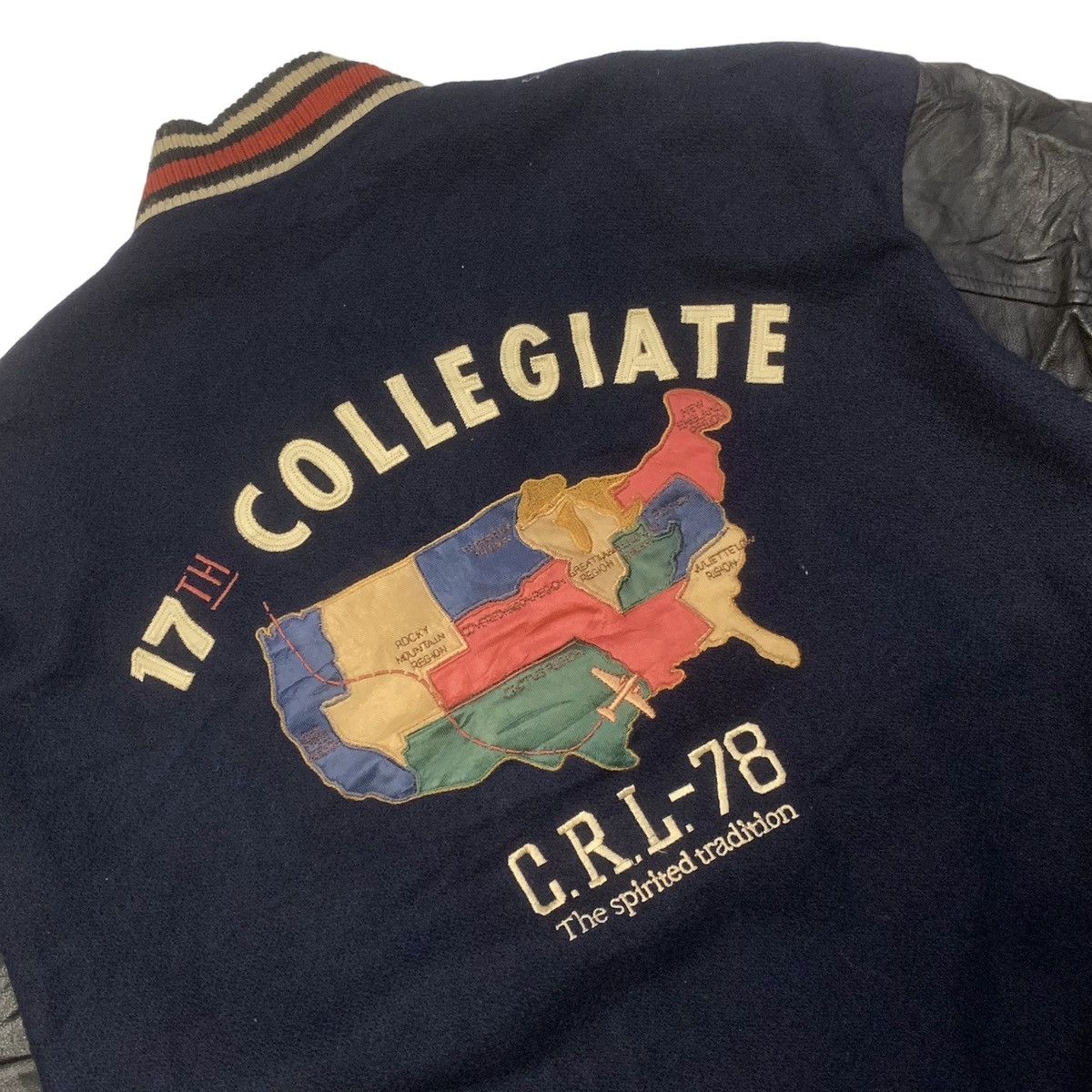 Chaps Ralph Lauren × Polo Ralph Lauren × Vintage Chaps Ralph Lauren 17th Collegiate Varsity Jacket Size US L / EU 52-54 / 3 - 6 Thumbnail