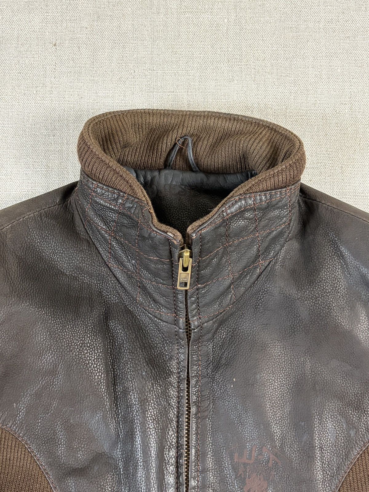 Diesel Diesel biker leather moto brown 1990/2000 vintage archive Size US L / EU 52-54 / 3 - 2 Thumbnail