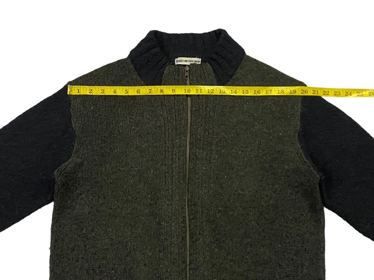 Issey Miyake Issey Miyake Tow Tones Knitted Full Zip Sweater Size US M / EU 48-50 / 2 - 10 Thumbnail