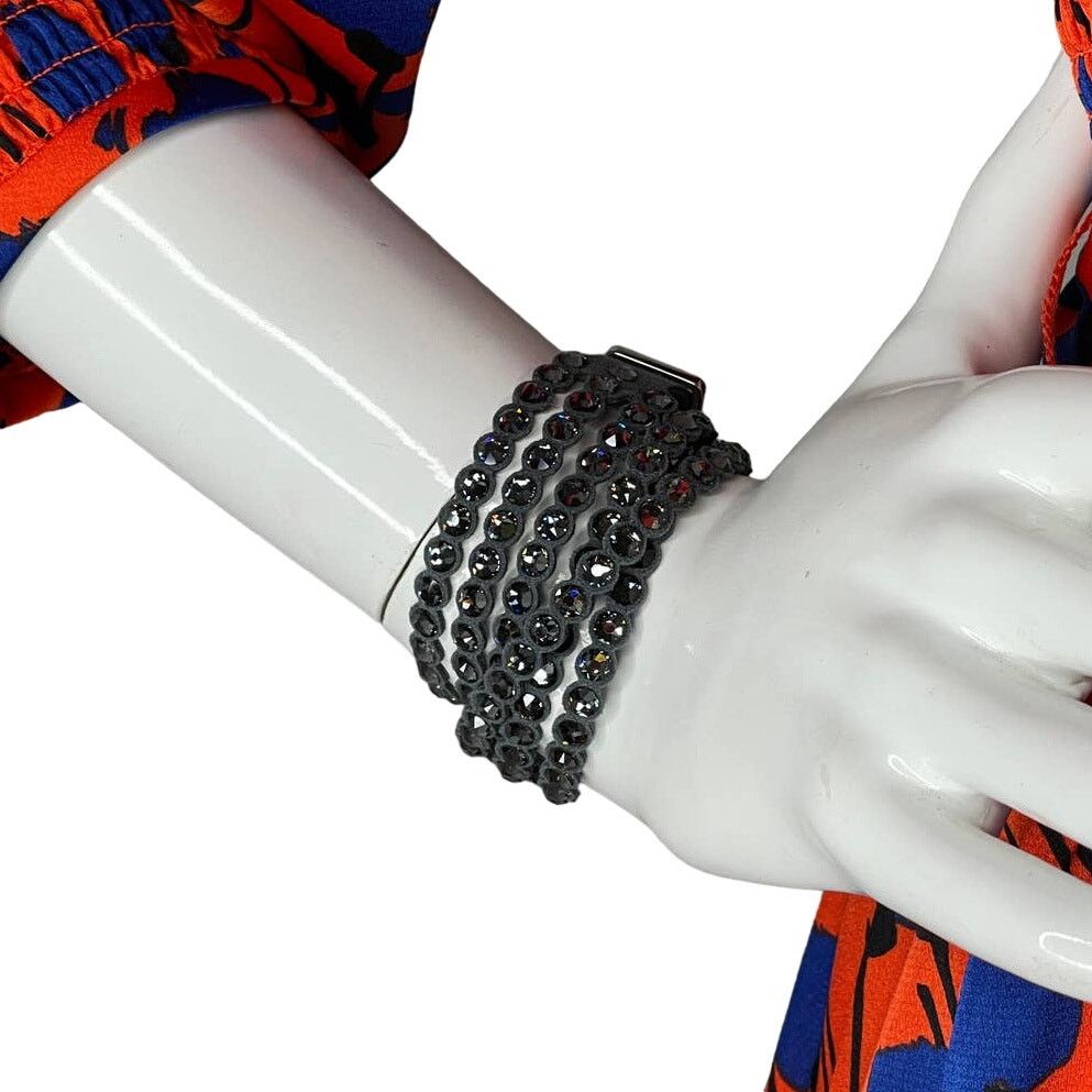 Swarovski Swarovski Power Collection Adjustable Bracelet in Dark Gray Size ONE SIZE - 6 Thumbnail