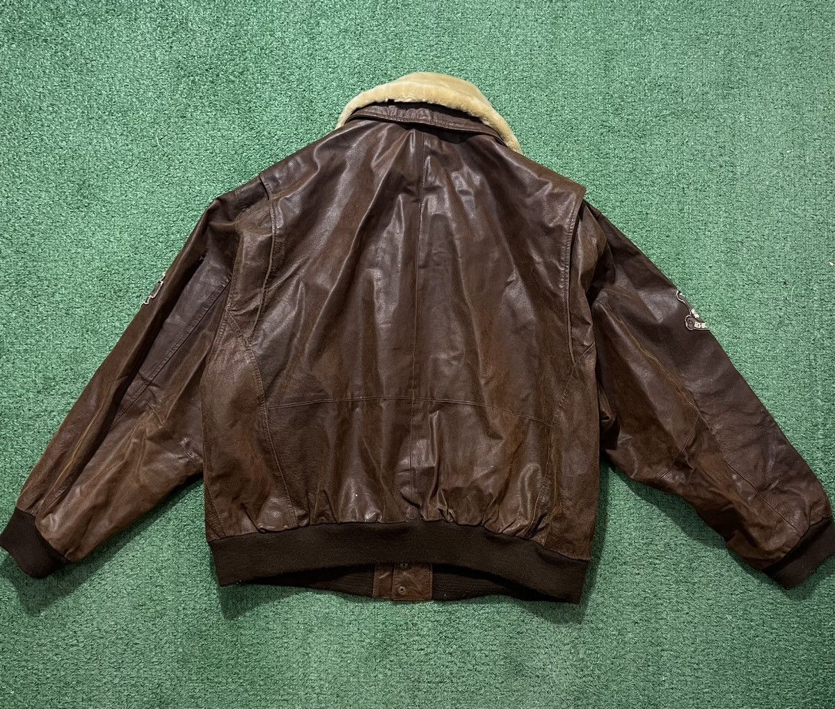 Vintage Aviator Real Leather jacket Vintage US Army Pilot Size US XL / EU 56 / 4 - 3 Thumbnail