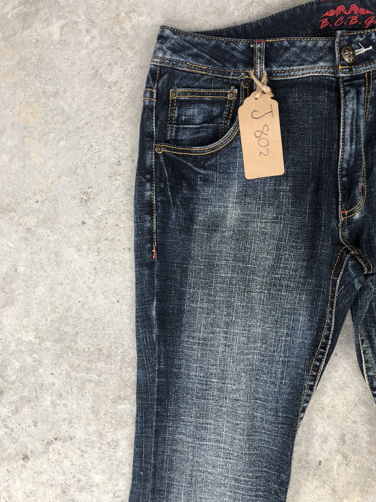 If Six Was Nine Japanese BCBG Flared Jeans Distressed Jeans Size US 32 / EU 48 - 4 Thumbnail