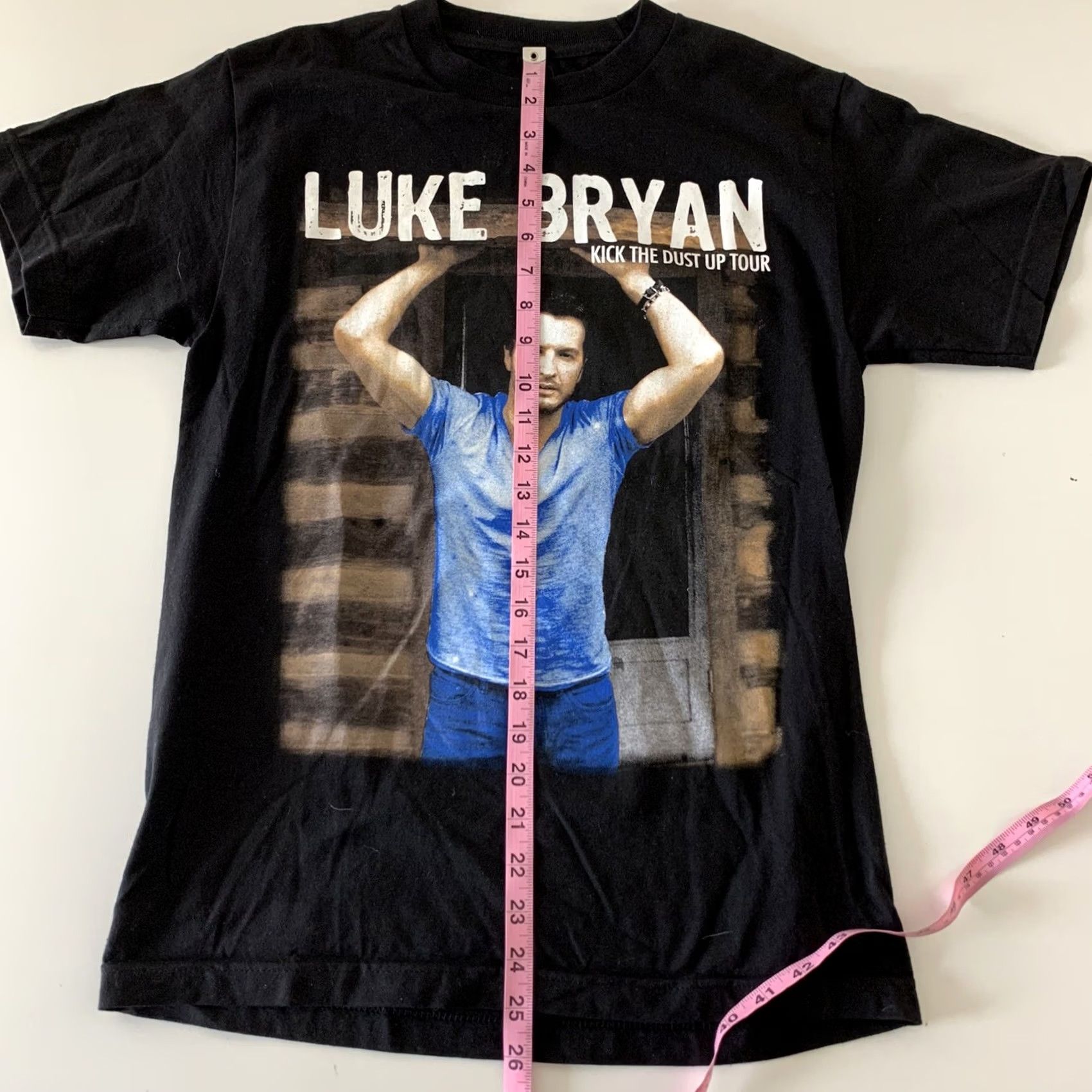 Vintage Luke Bryan Kick The Dust Up Tour 2015 Concert T Shirt Men’s Small Black Size US S / EU 44-46 / 1 - 4 Thumbnail