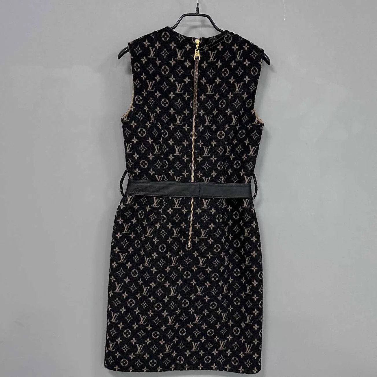 Louis Vuitton LV Brown Monogram Belted Dress Women's 34 99 New Size XS / US 0-2 / IT 36-38 - 3 Thumbnail