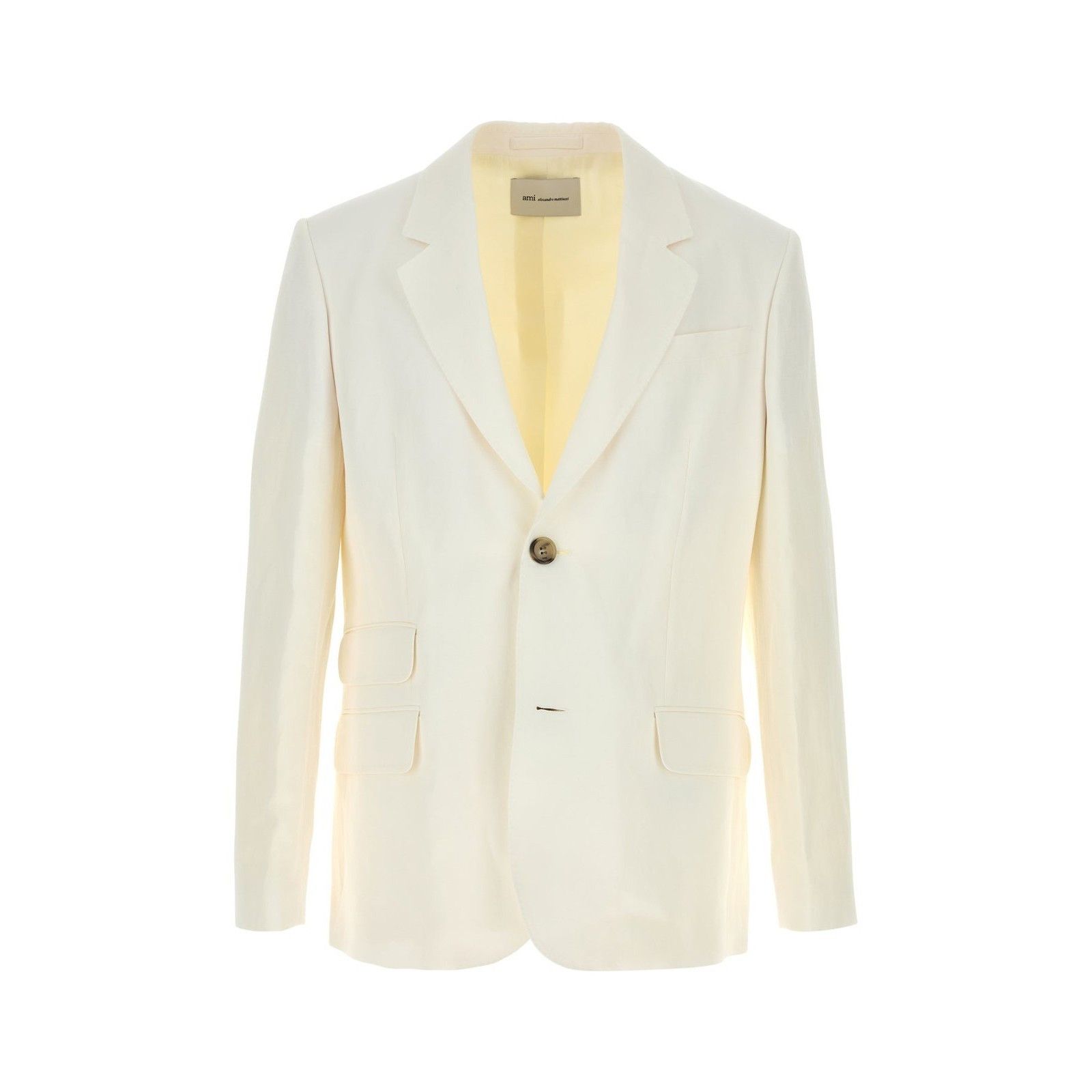 AMI AMI White Viscose Blend Blazer New And Authentic (Men's size Size US L / EU 52-54 / 3 - 1 Thumbnail