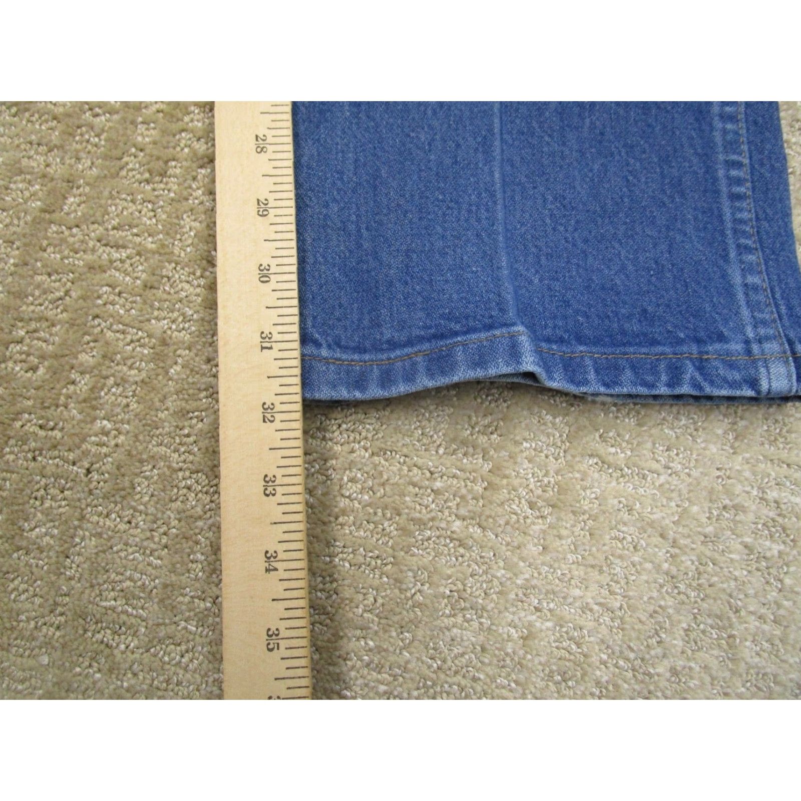 Wrangler Wrangler Jeans Men 36x32 Light Wash Cowboy Cut Western Pants Blue Logo 5-Pocket Regular Fit Cowboys Mens Size US 36 / EU 52 - 7 Thumbnail