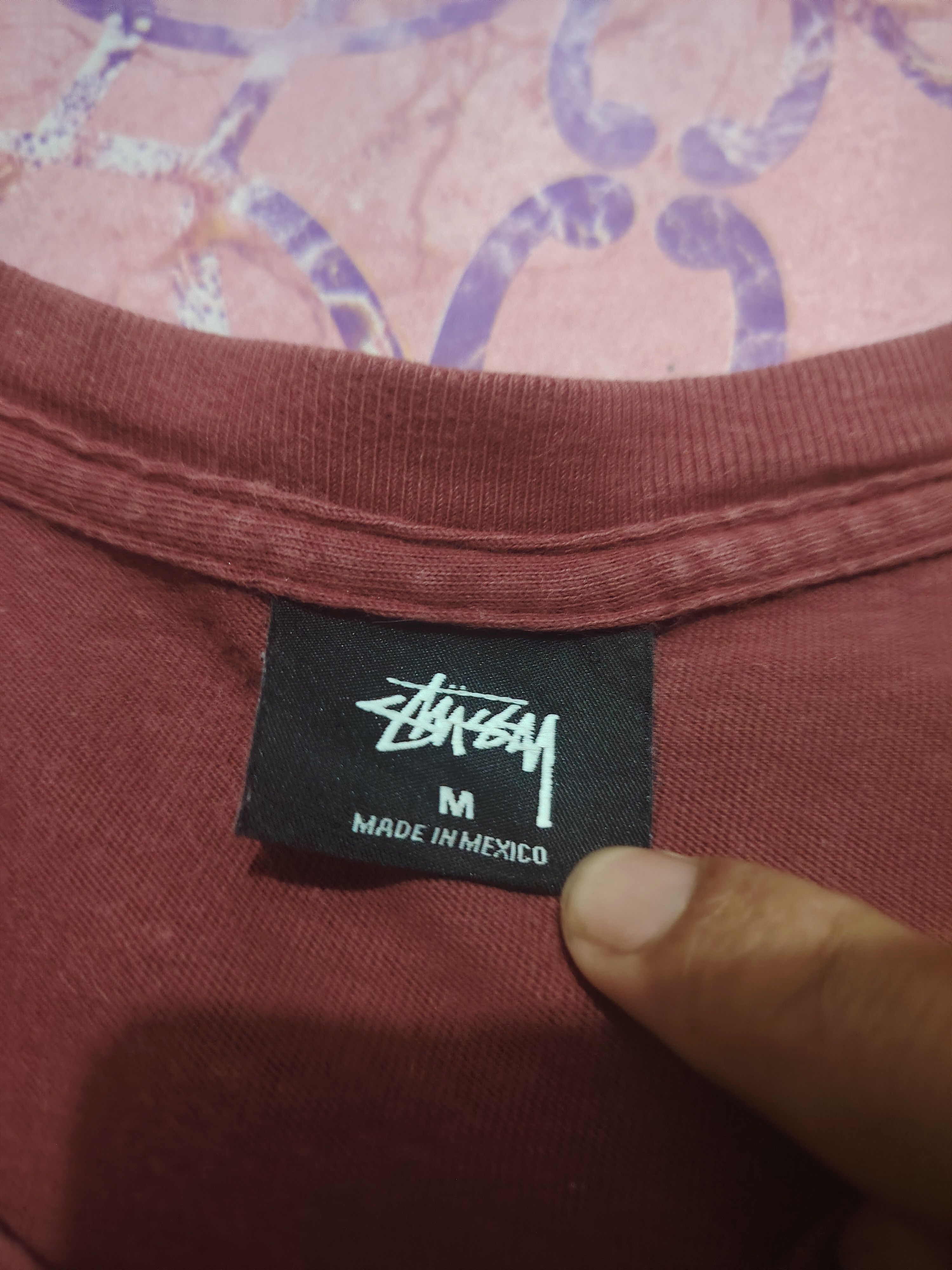 Stussy Stussy long Sleeve Sun faded Maroon Colour Size US M / EU 48-50 / 2 - 4 Thumbnail