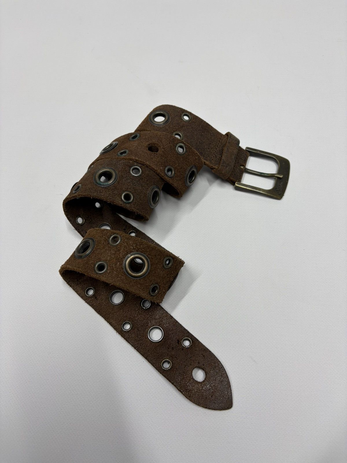 Hysteric Glamour Vintage Y2K Rhinestones Like Number Nine Punk Leather Belt Size 34 - 20 Thumbnail